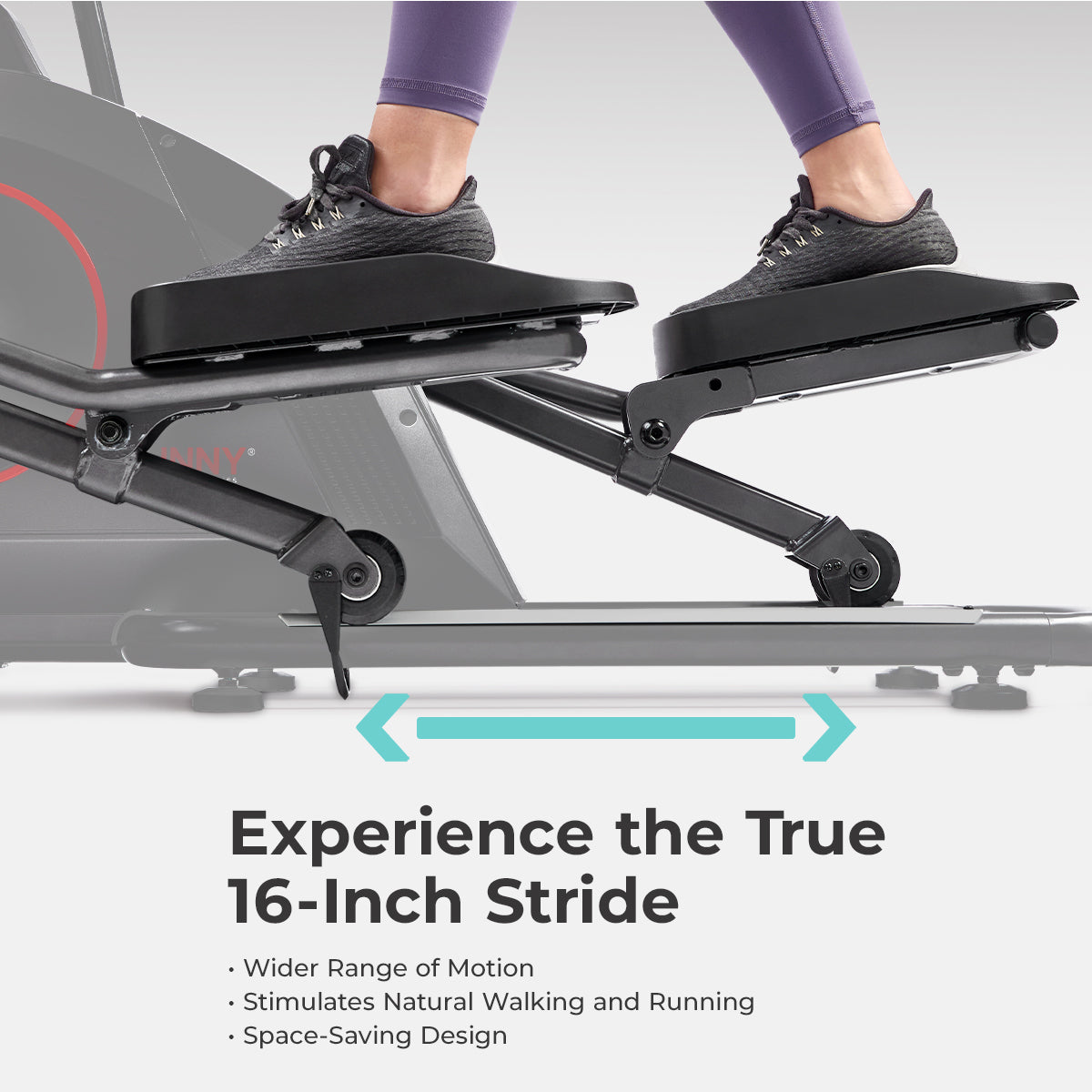  Ultra Silent Smart Elliptical Exerciser with 16” Long Stride Training Machine、mySite、ghnorth