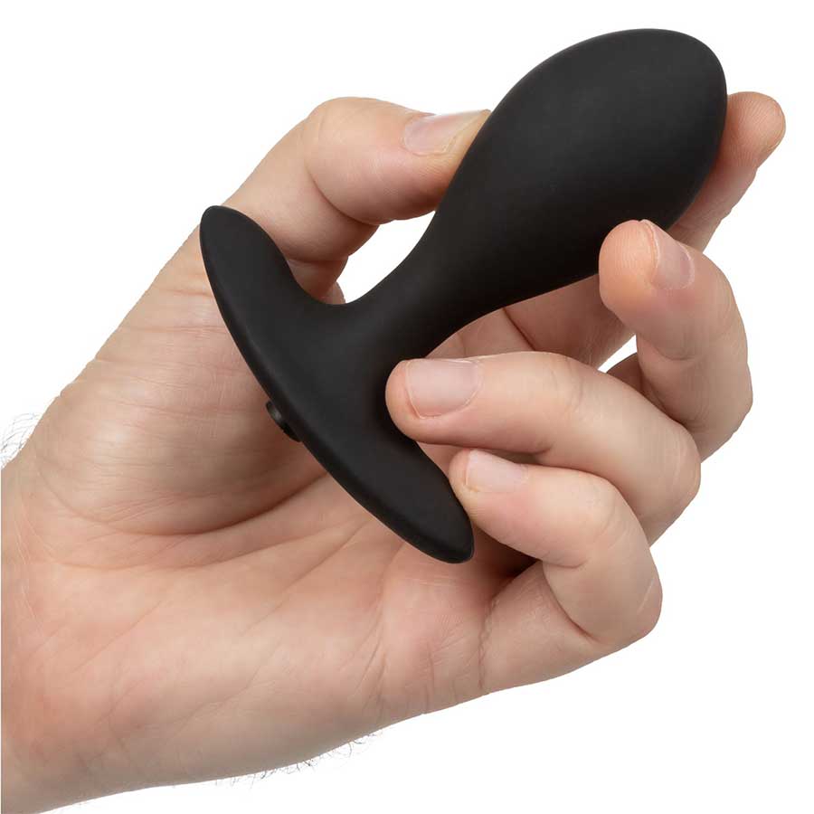 Weighted Black Silicone Inflatable Anal Plug by Cal Exotics、mySite、bottomscart