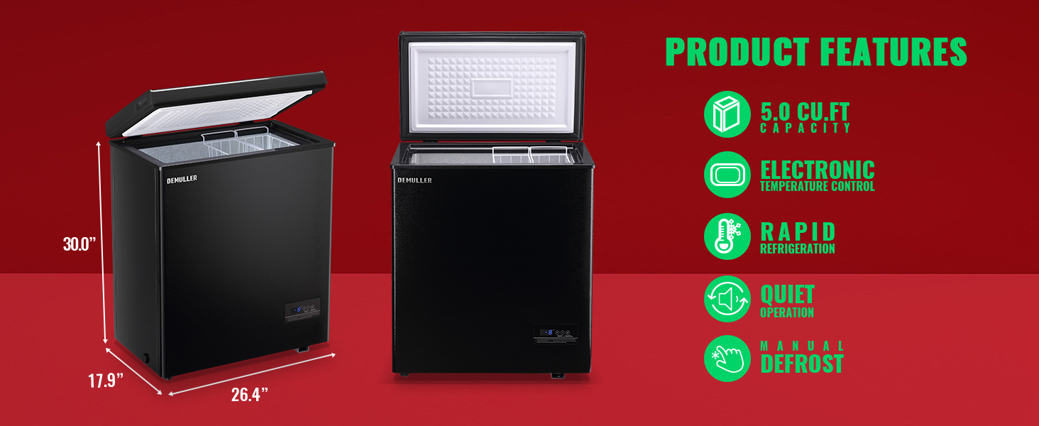 DEMULLER 110B 5.0Cu.Ft Freezer