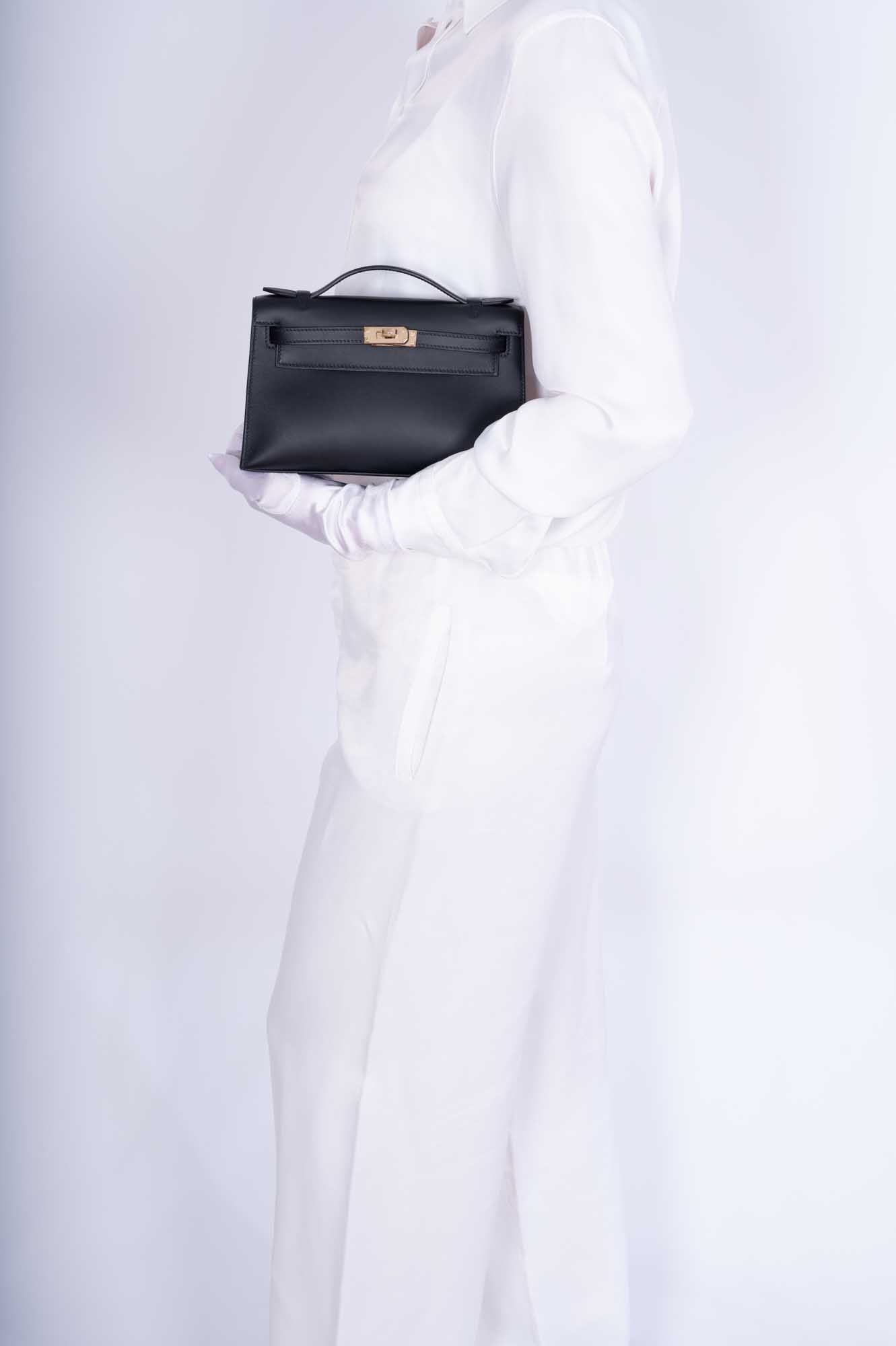 Hermès Kelly Mini Pochette Black Swift Permabrass Hardware、mySite、garminoutage.com