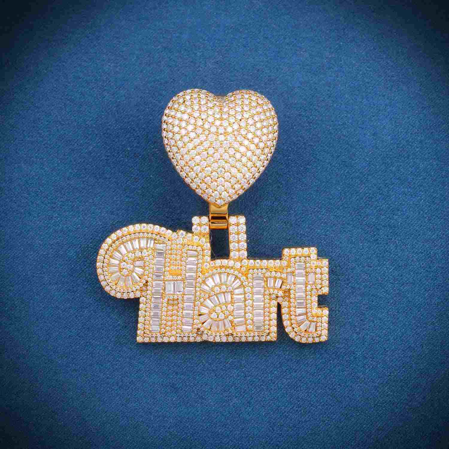 HART Custom Moissanite Pendant 14k Gold、mySite、hinf8tx79