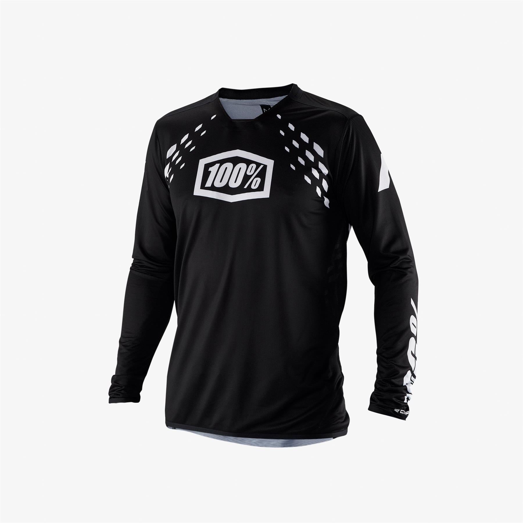  100% R-Core X Race Jersey - Black/White、mySite、merchandisen