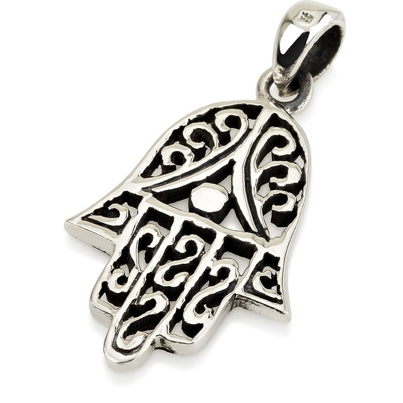  Filagree Sterling Hamsa Necklace、mySite、elrpsem3k