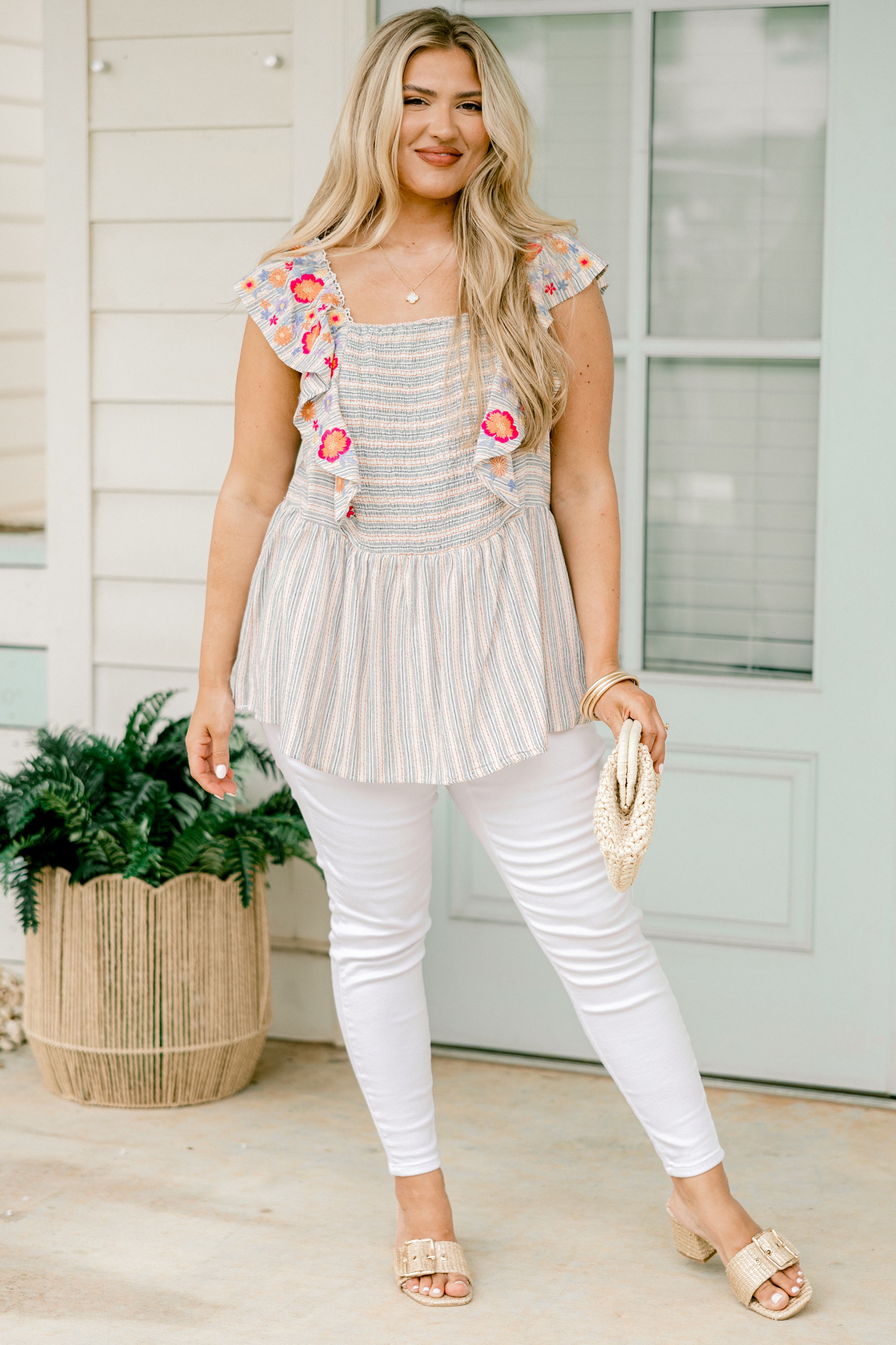  Somewhere To Be Top, Denim Multi、mySite、justintrudeaud