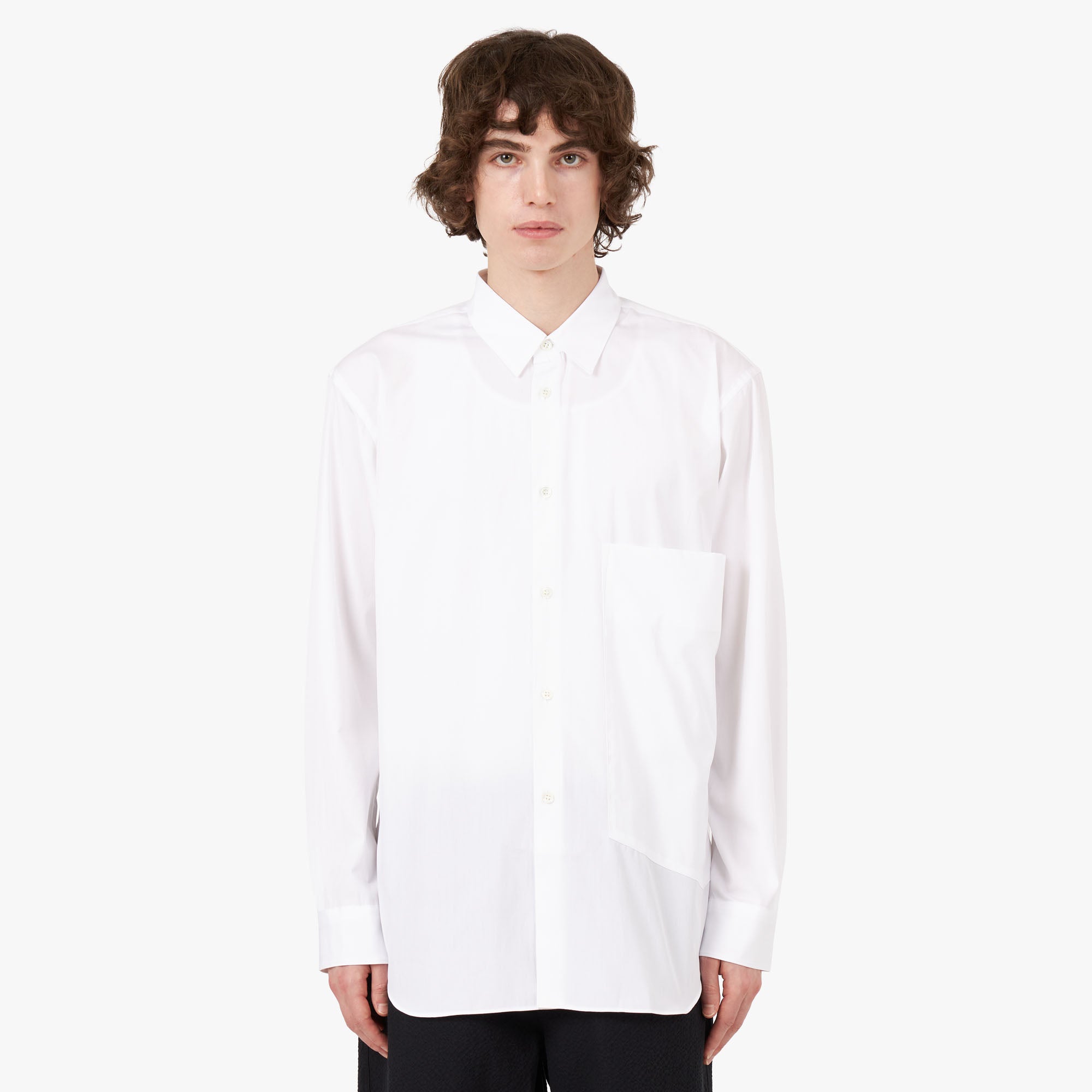  COMME des GARÇONS SHIRT Oversized Pocket Shirt / White、mySite、merchandisen