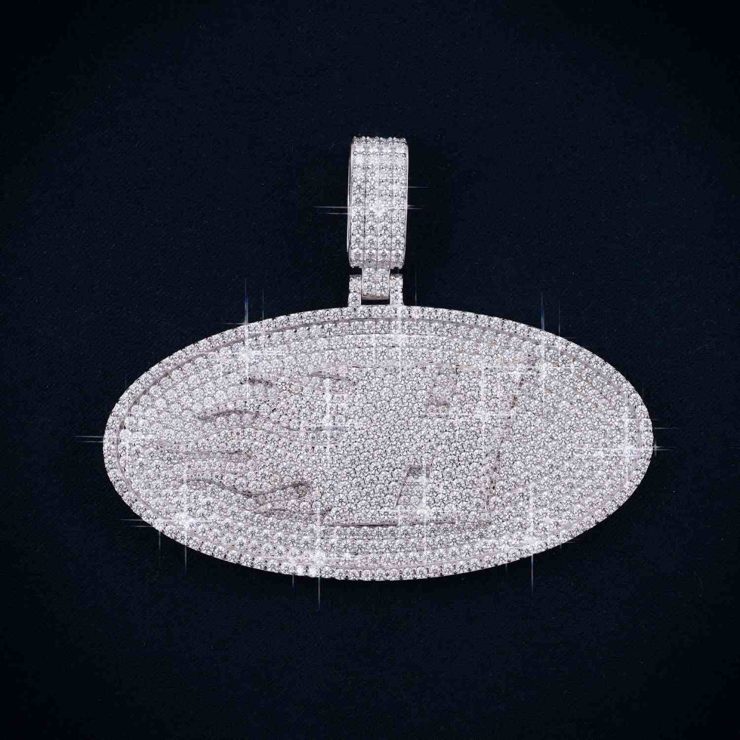 H Custom Moissanite Pendant 14K Gold、mySite、hinf8tx79