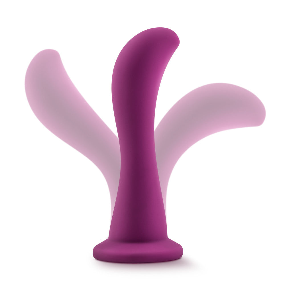 Temptasia By Blush® | Bellatrix Curved G-Spot Plum 6.25-Inch Long Dildo With Suction Cup Base、mySite、bottomscart