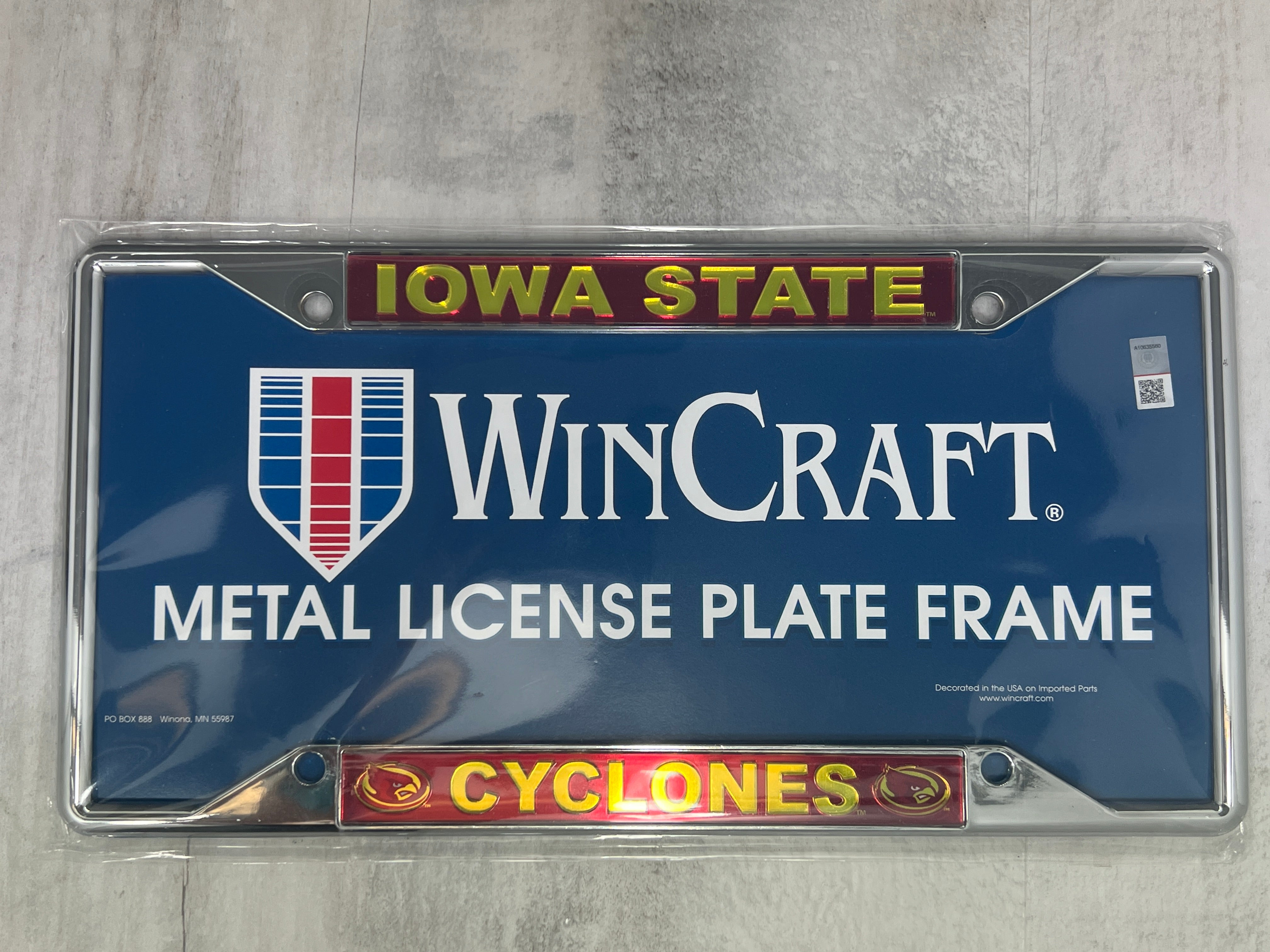 Collegiate License Plate Frame、mySite、garagedoors4me
