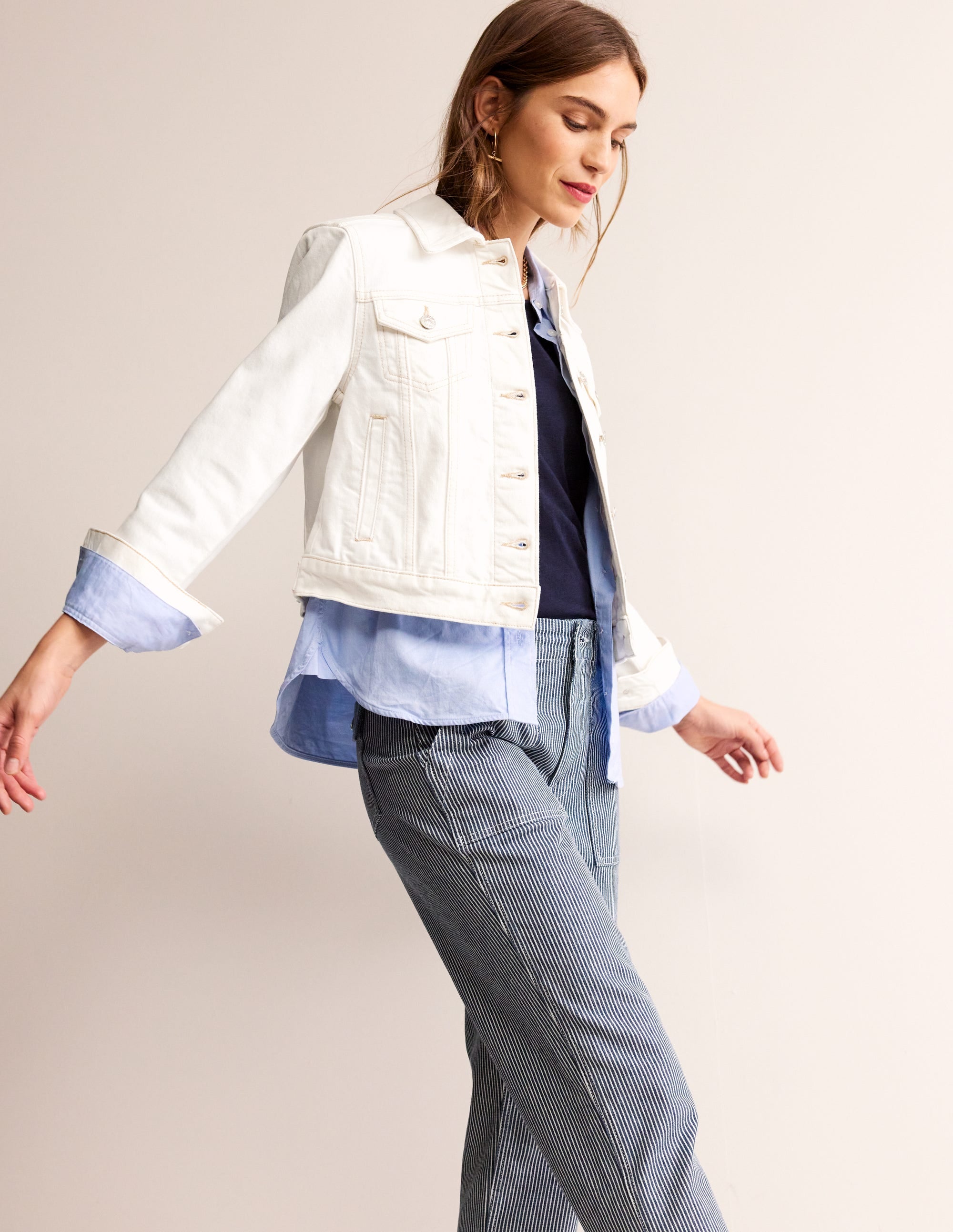  Denim Jacket-Ecru、mySite、ashleygrahame