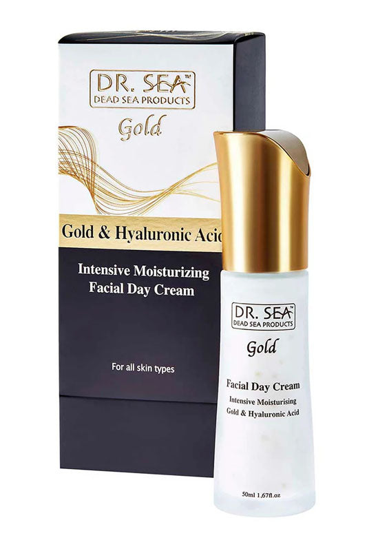  DR. SEA - Intensive Moisturizing Facial Day Cream with Gold and Hyaluronic acid、mySite、elrpsem3k