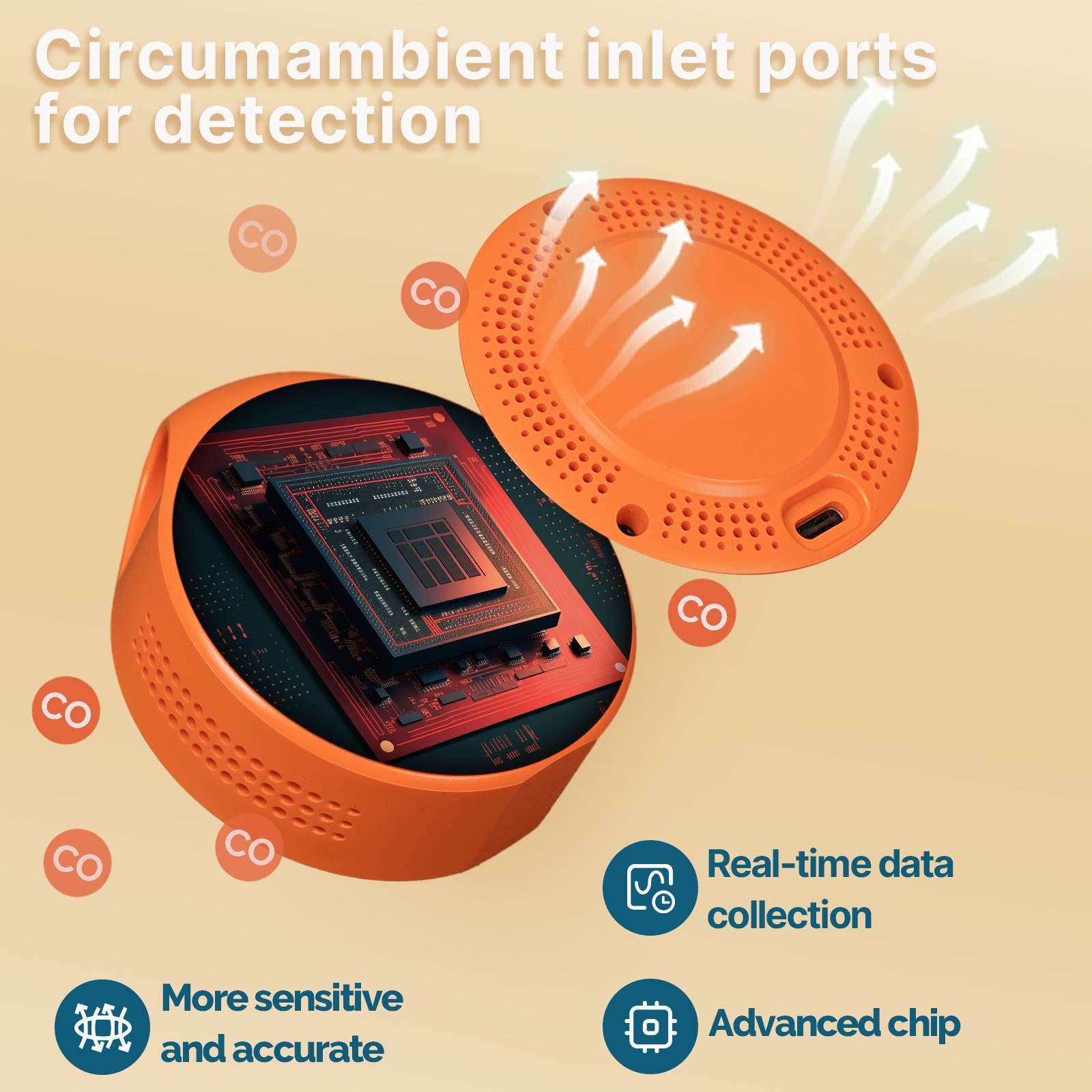 Mini Carbon Monoxide Detector Portable Temp/Humi/CO Meter、mySite、fannypackpong