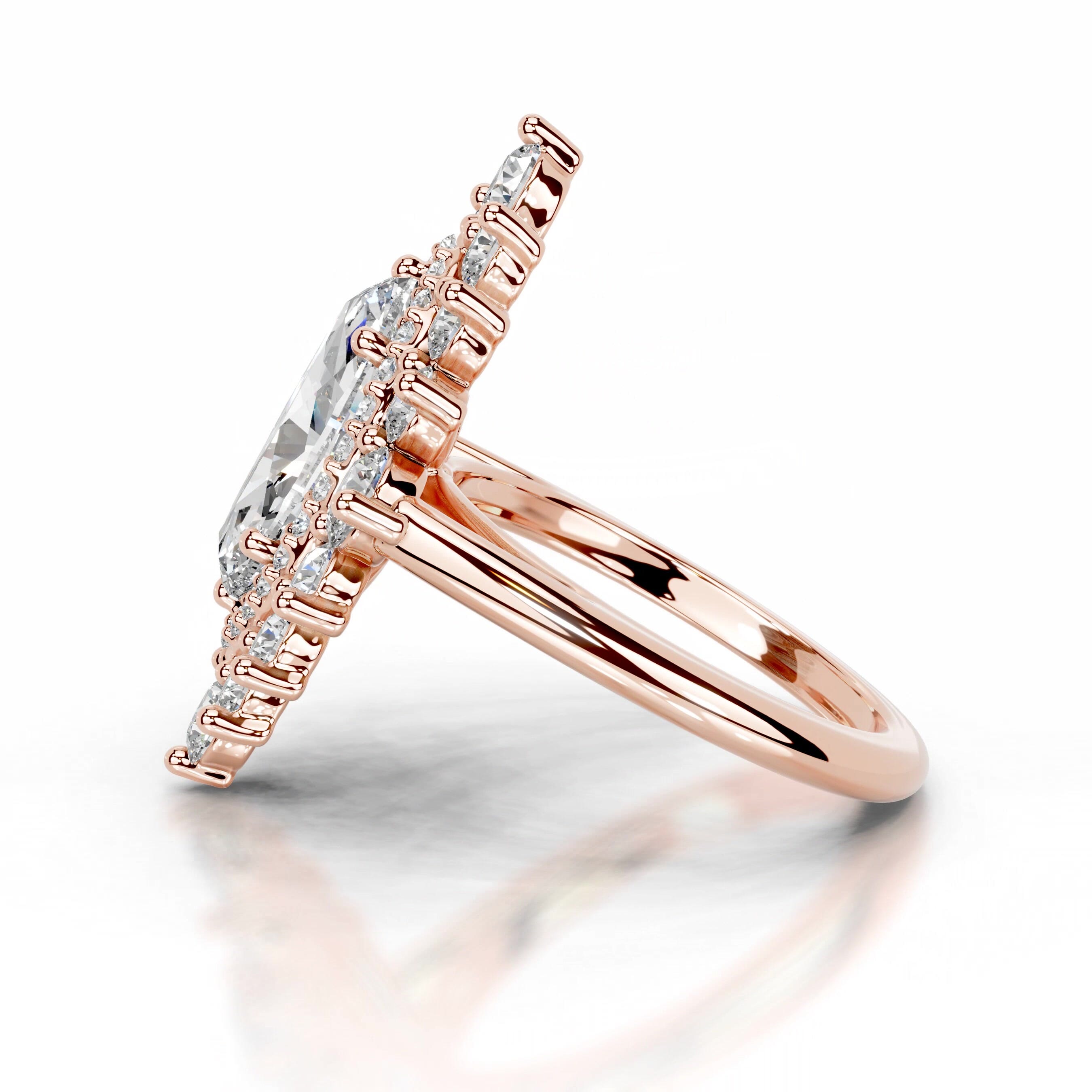 Bruna Diamond Engagement Ring - 14K Rose Gold、mySite、hinf8tx79