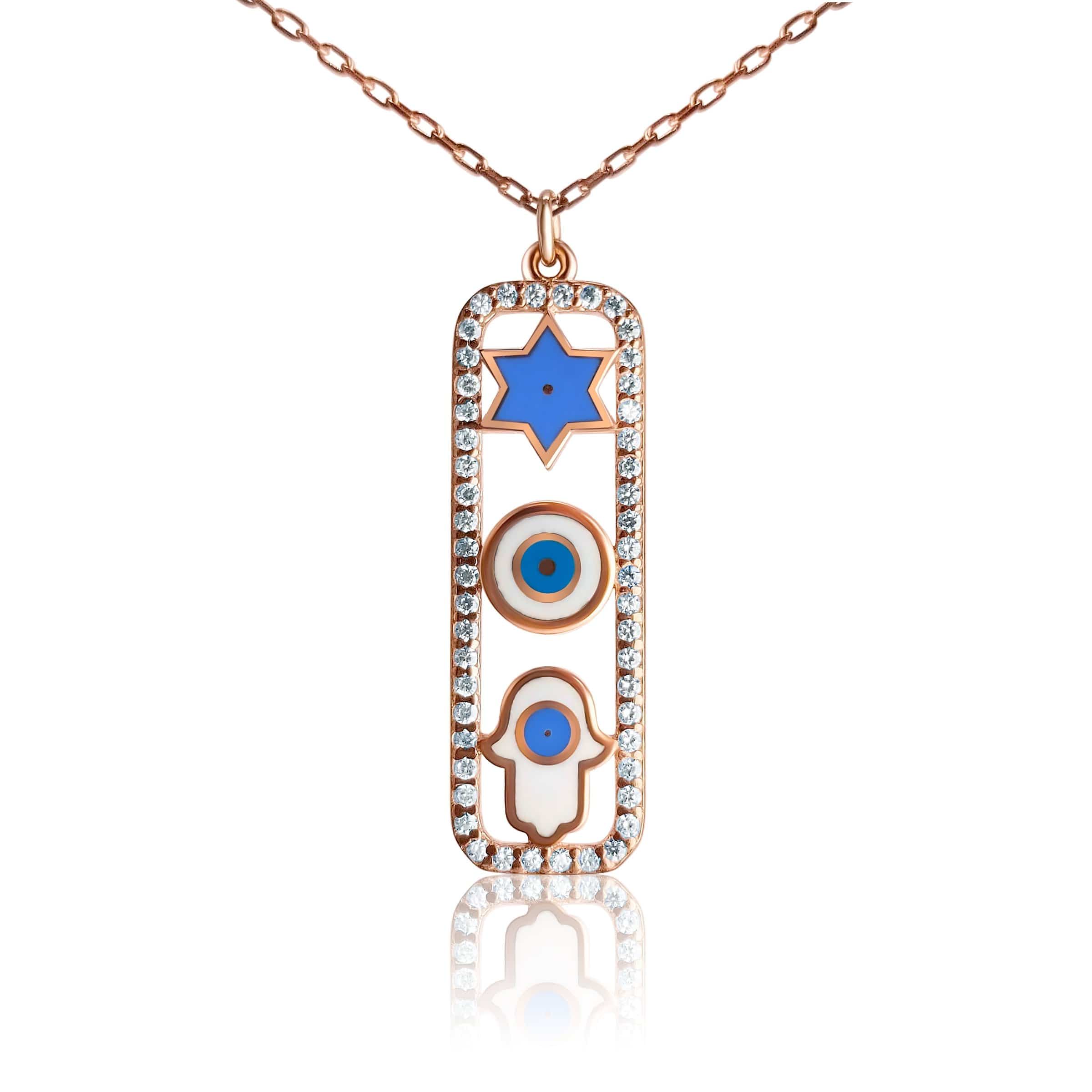 Trifecta Amulet Necklace - Sterling Silver or Rose Gold、mySite、topwebapps