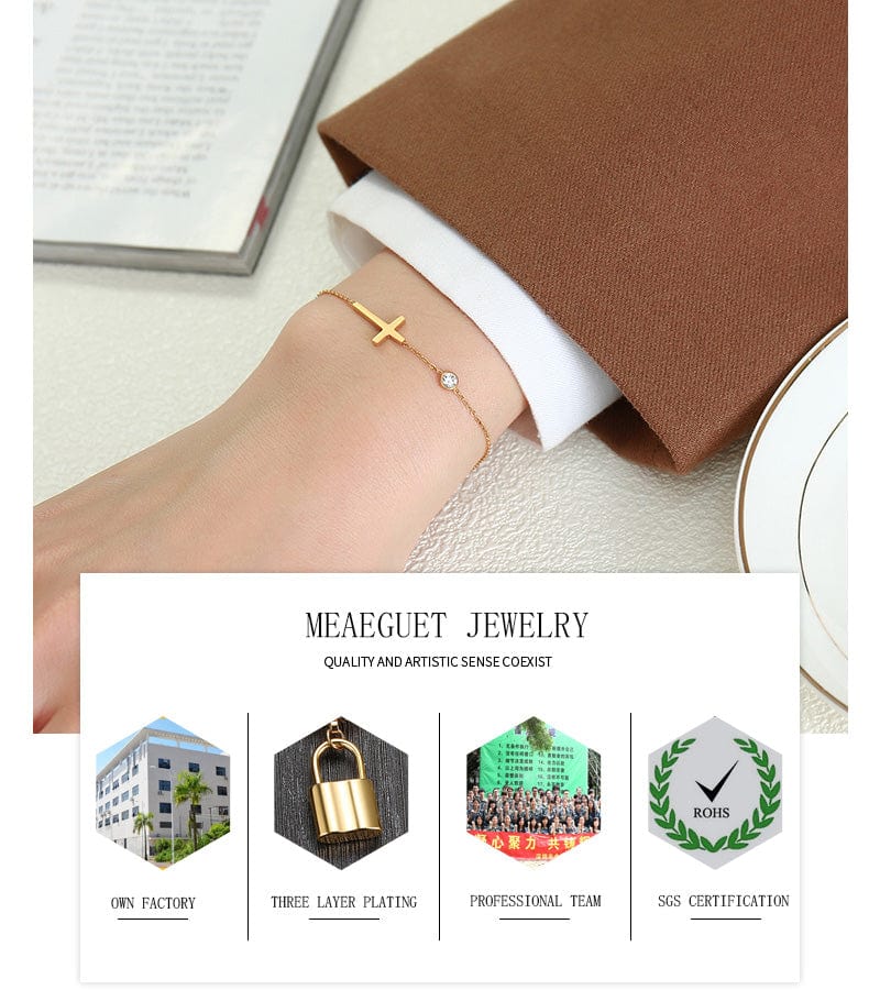 Dainty Cross Bracelet、mySite、g9winljtr