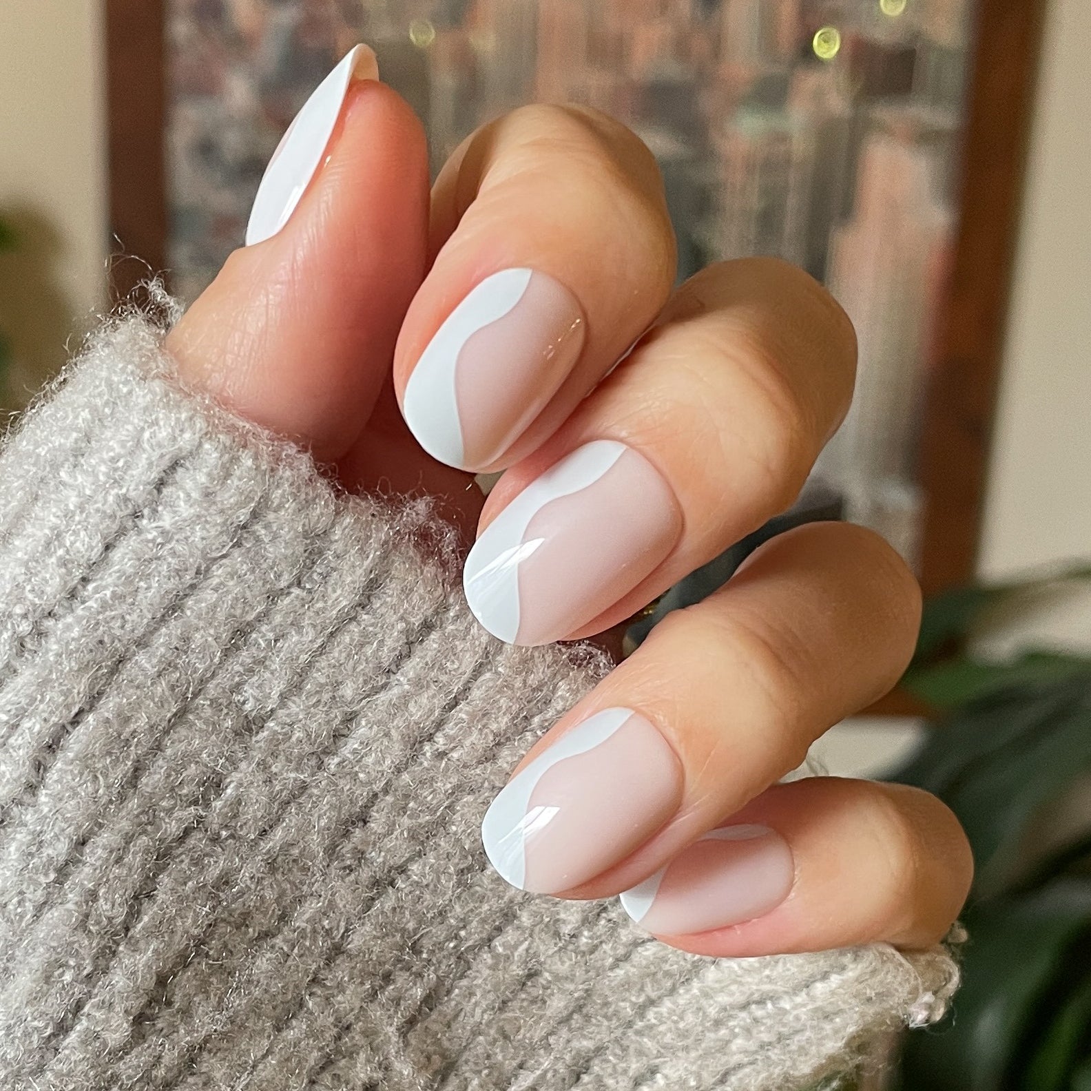 Side Swirl | Short | Round - Tab Press-On、mySite、solidvoid