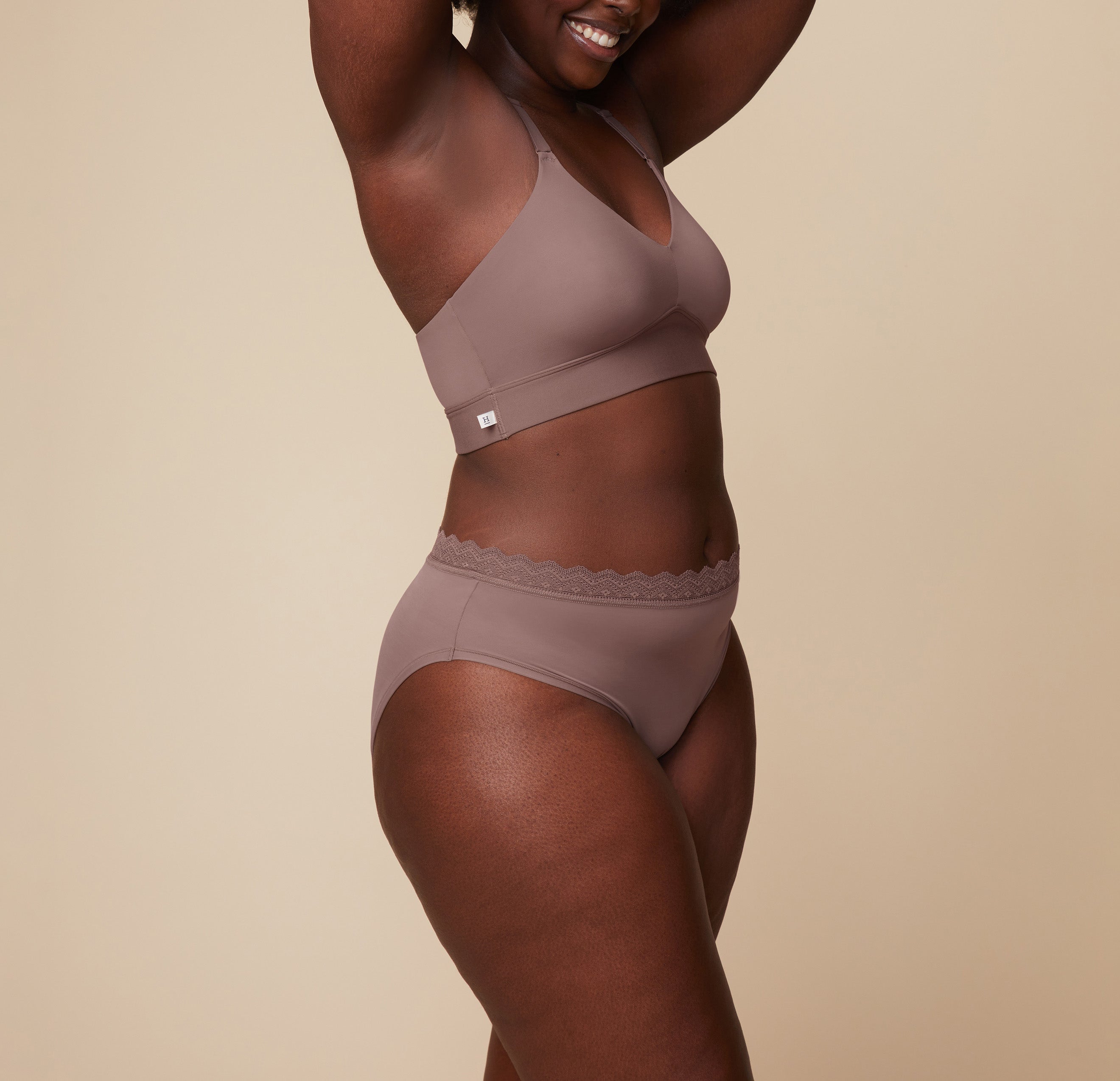 Bliss Lace Highwaist Brief - Mauve、mySite、bengalsvssteelers