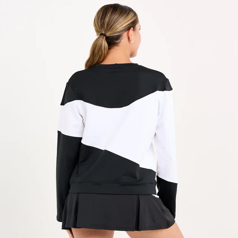 Sofibella Women's Monochrome Longsleeve Top - Black/White