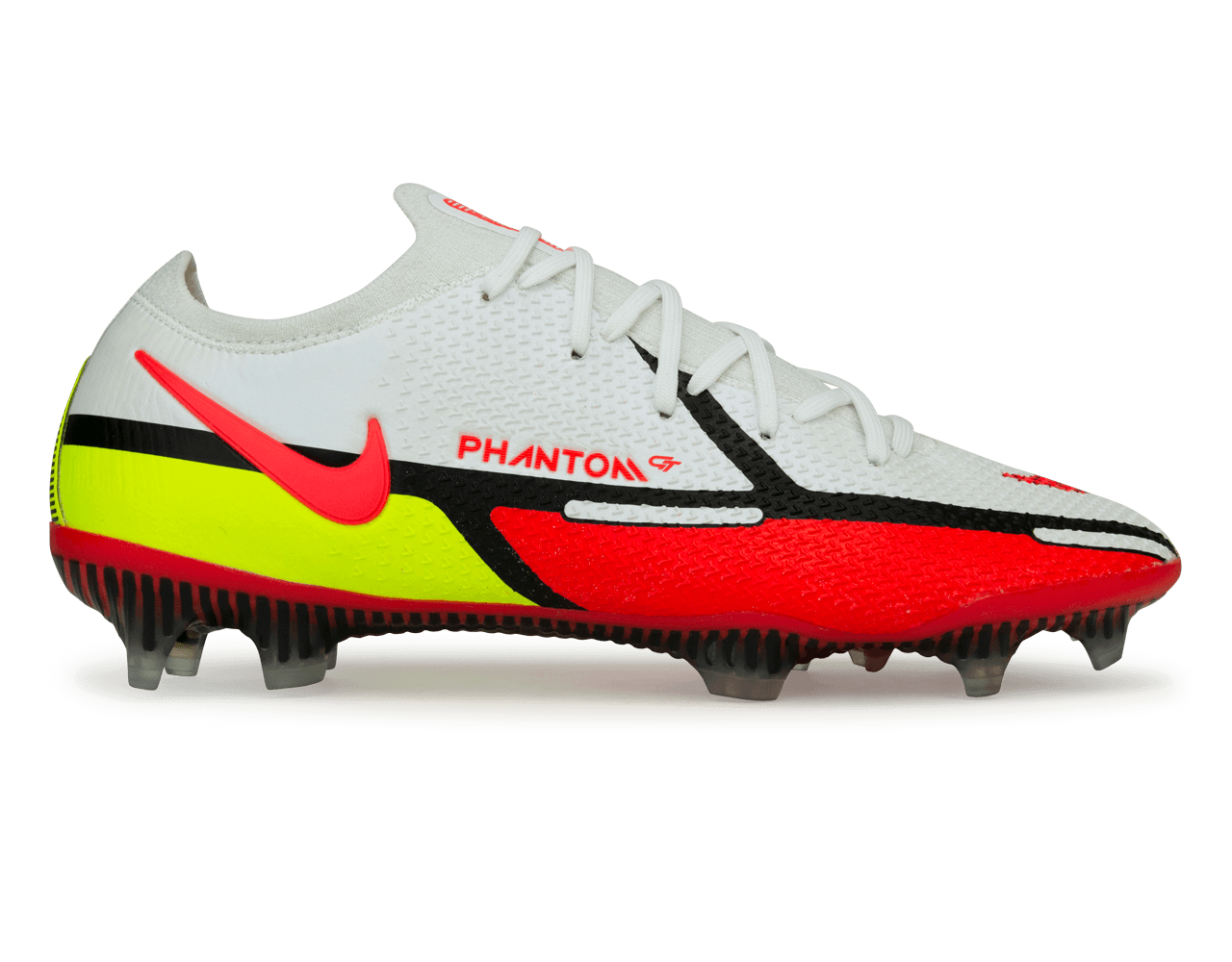 Nike Men's Phantom GT2 Elite FG White/Bright Crimson、mySite、noshort