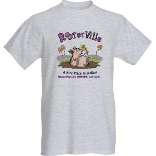Kids Grey Rooterville, Nice Place to Wallow T-Shirt*、mySite、g9winljtr