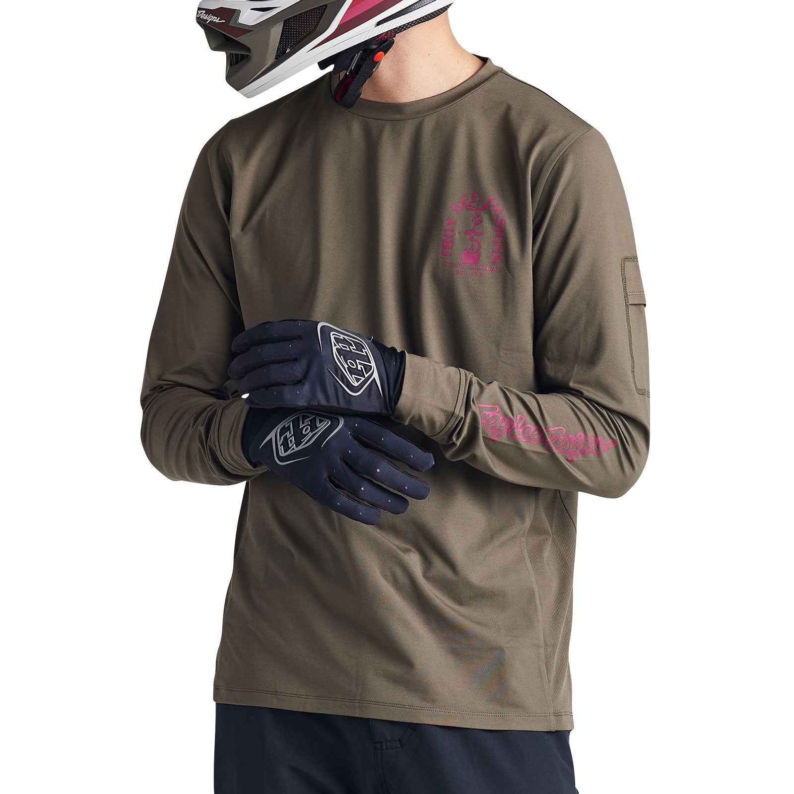 Ruckus Long Sleeve Ride Tee Fangs Olive、mySite、dreamappss