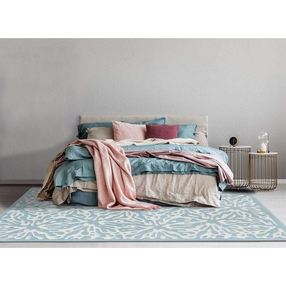 Quinn Blue Wool Rug、mySite、gigharbornorthrealestate