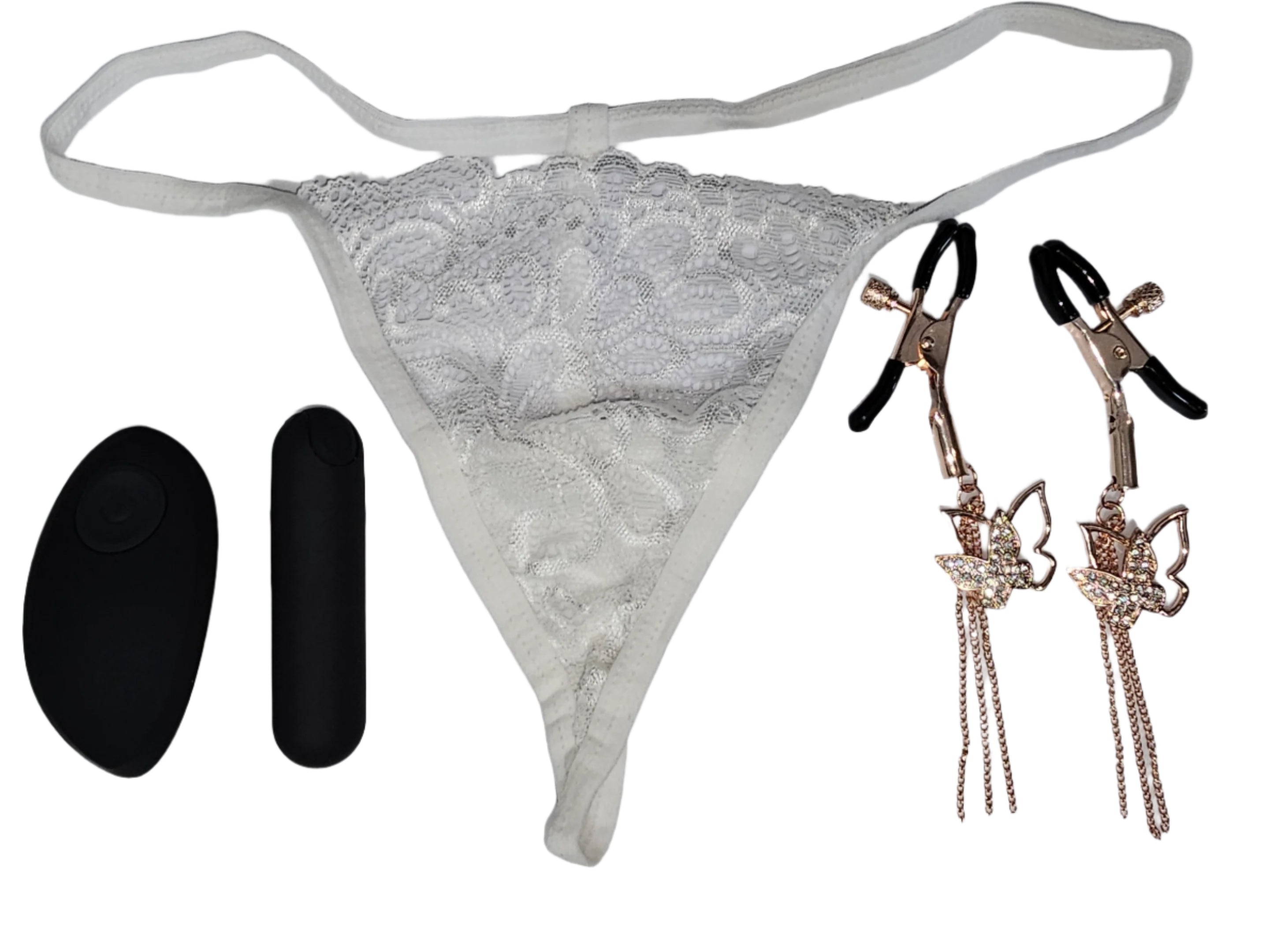 Come Closer Vibrating Thong | Remote USB Bullet | Stretch | White、mySite、bottomscart