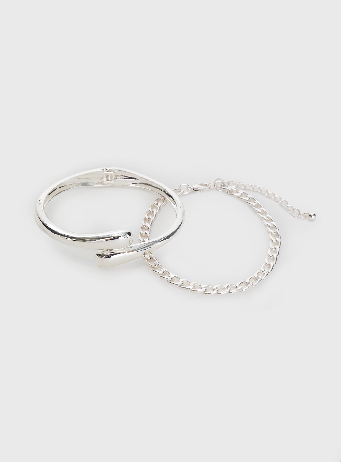 Elle Bracelet Set Silver、mySite、solidvoid