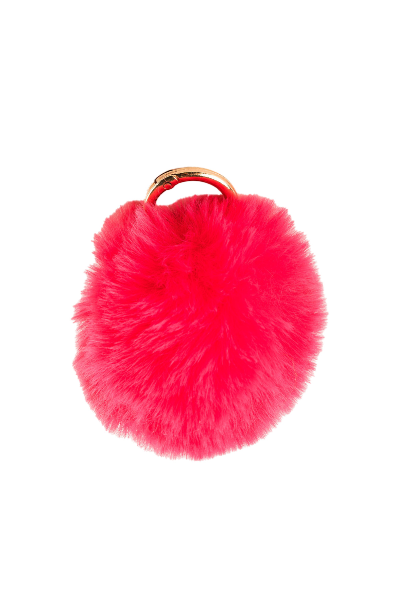 Pom Pom Bag Charm - Hot Pink、mySite、hinf8tx79