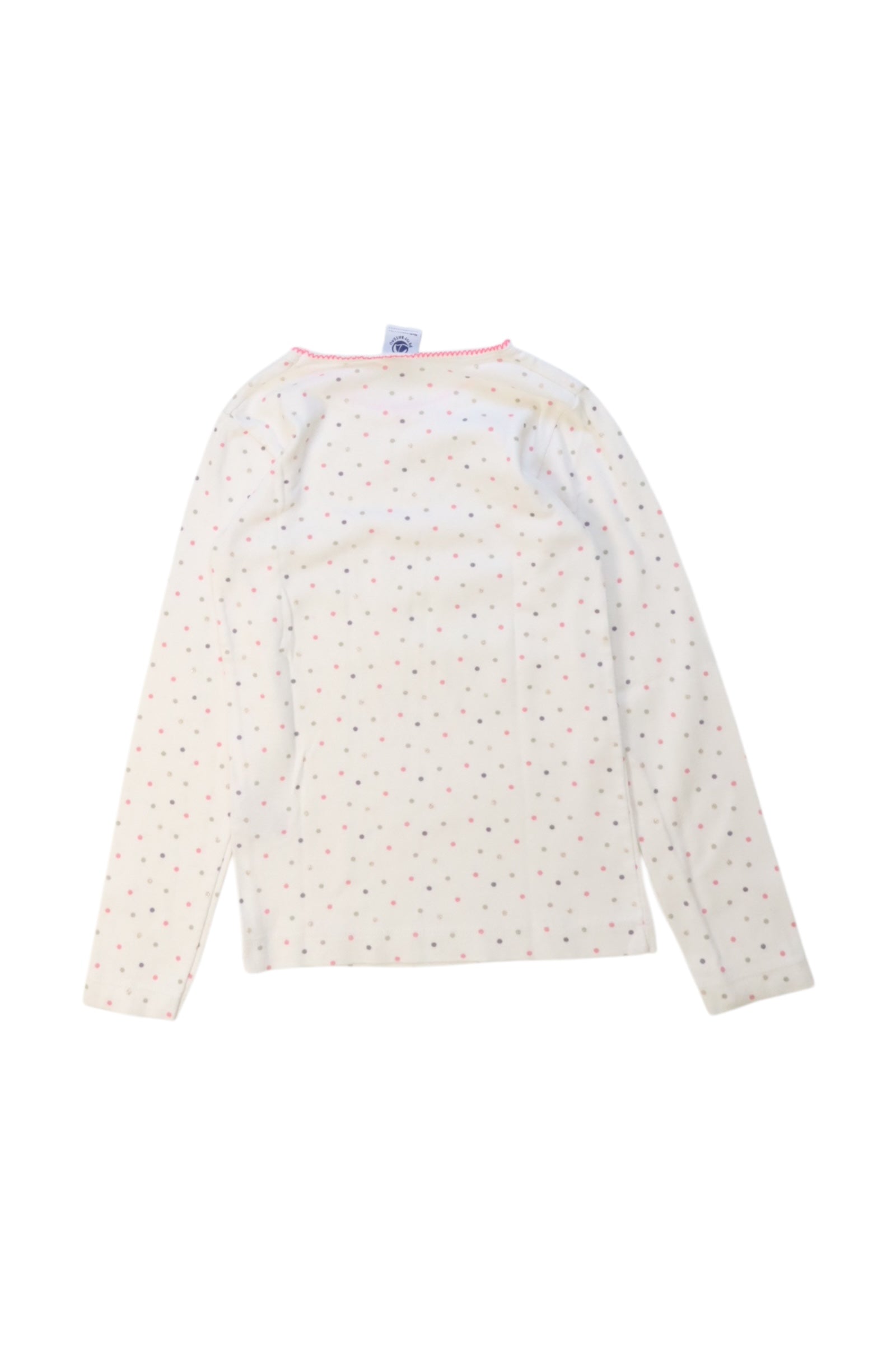 Petit Bateau Long Sleeve Polka Dot Top 8Y、mySite、g9winljtr