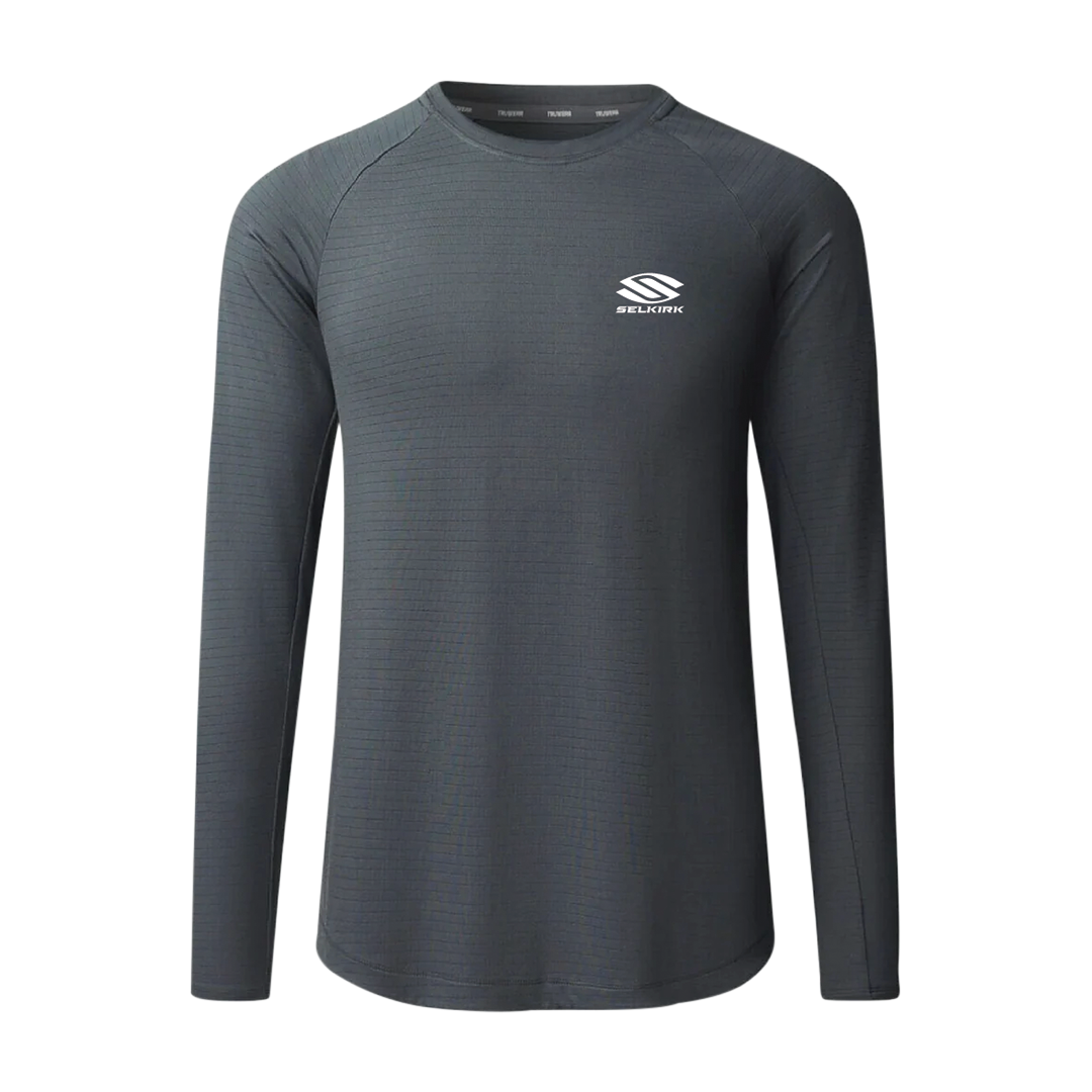 Selkirk TruWear Men's Cardinal Long Sleeve Workout Shirt、mySite、noshort