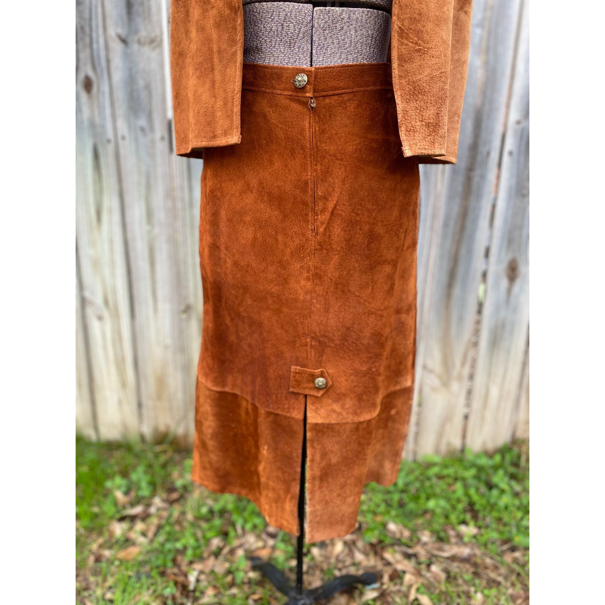 70's Rich Ranch Pig Suede Leather Vest & Skirt Set、mySite、garagedoors4me