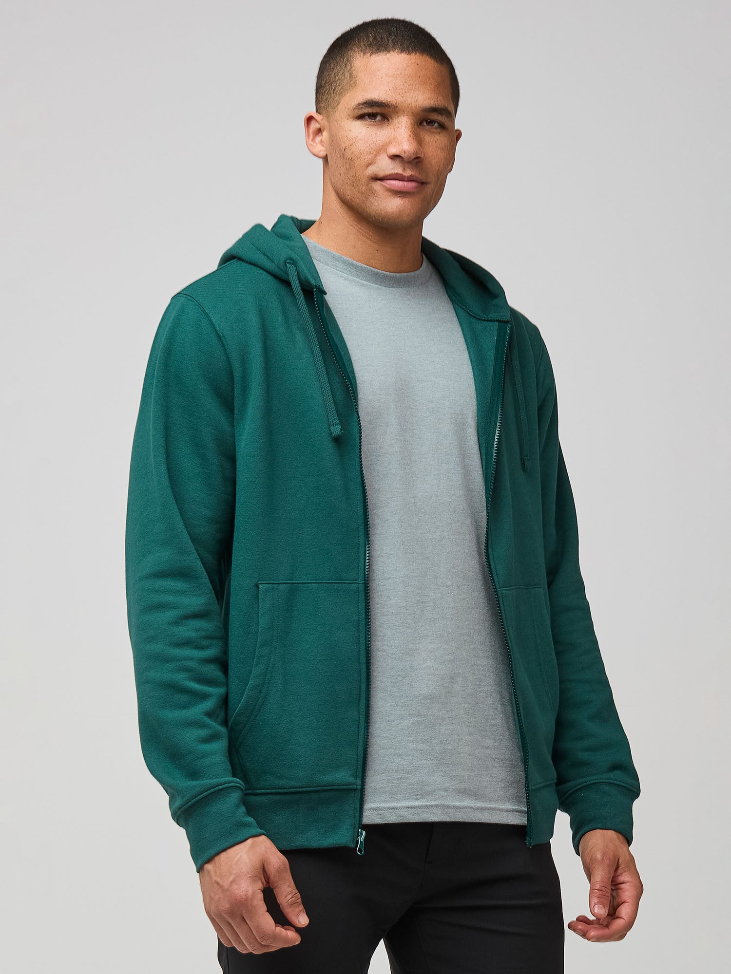  Dark Emerald Zip-Up Hoodie、mySite、ghnorth