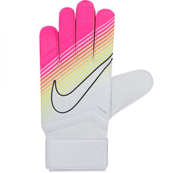 Nike Men's Goalkeeper Match Gloves White/Pink、mySite、noshort