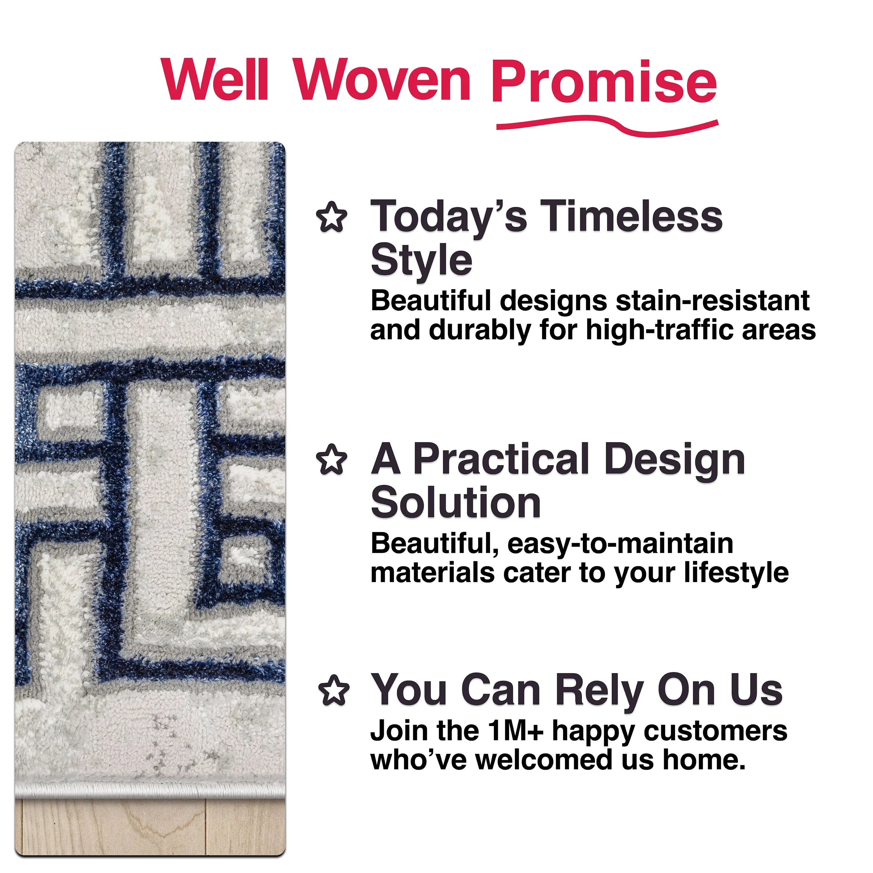 Huntington Retro Marble Border Glam Rug、mySite、gigharbornorthrealestate