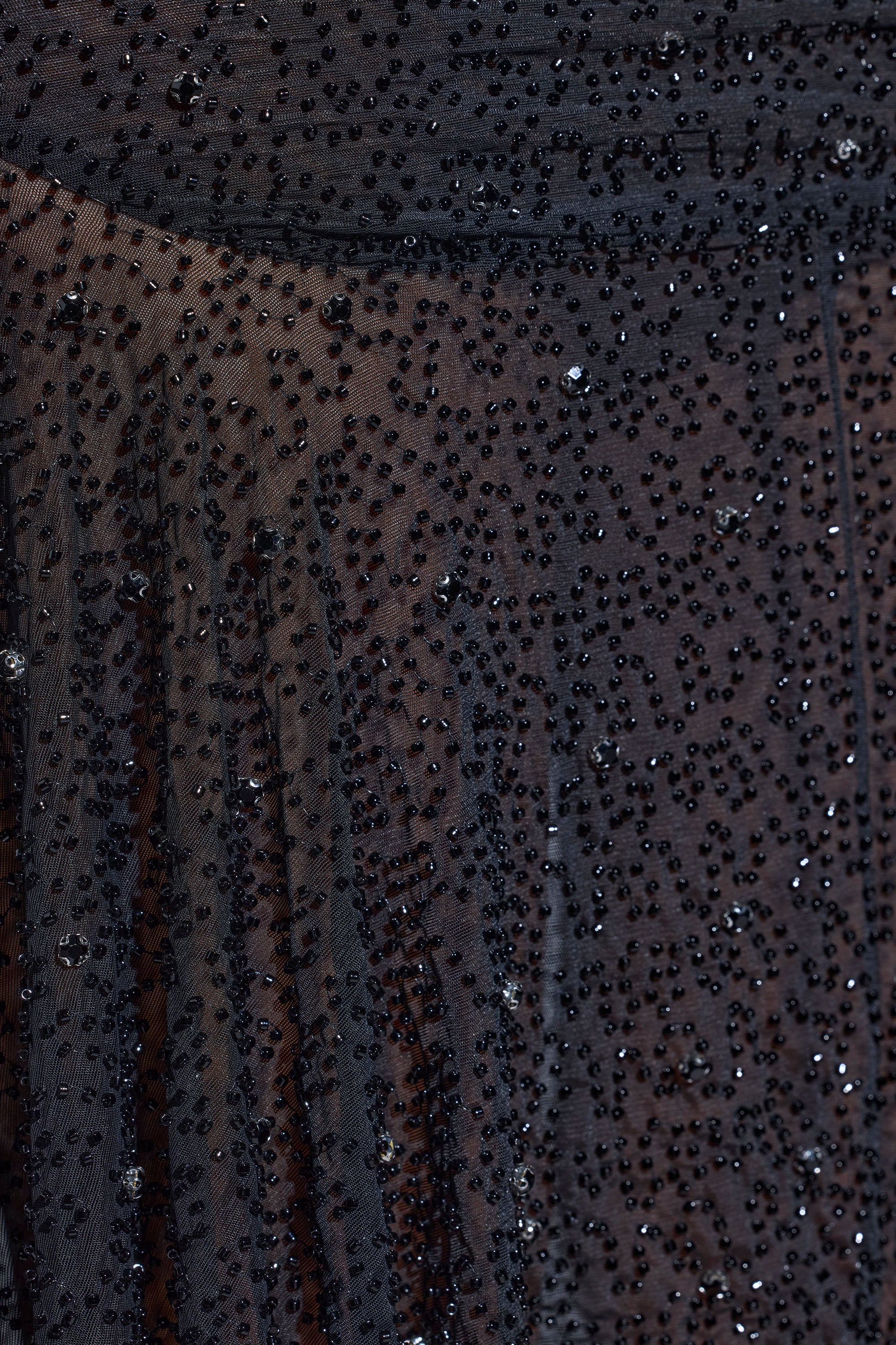 Embellished One Shoulder Top in Black、mySite、solidvoid