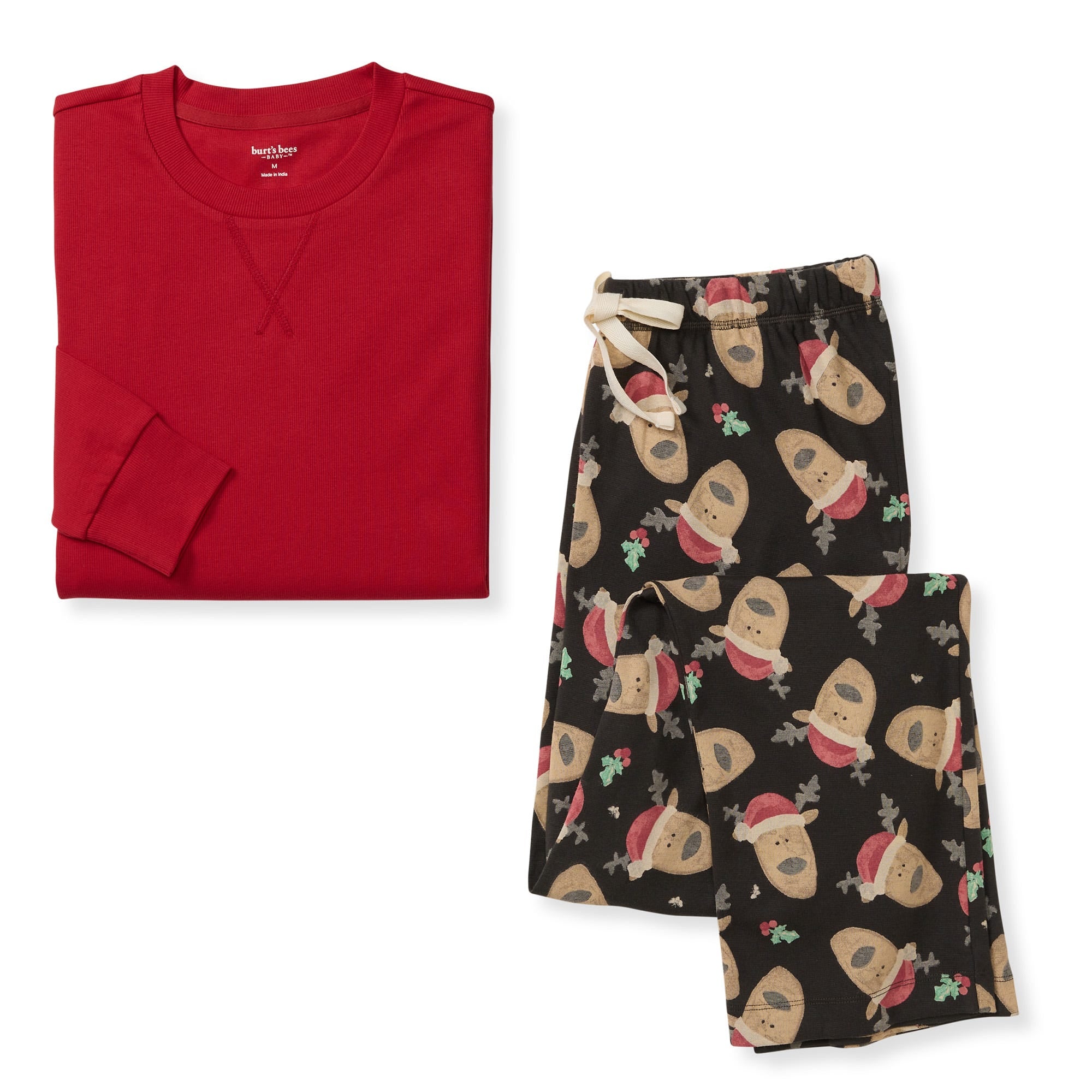 Jolly Reindeer Organic Cotton Men's Pajamas、mySite、g9winljtr