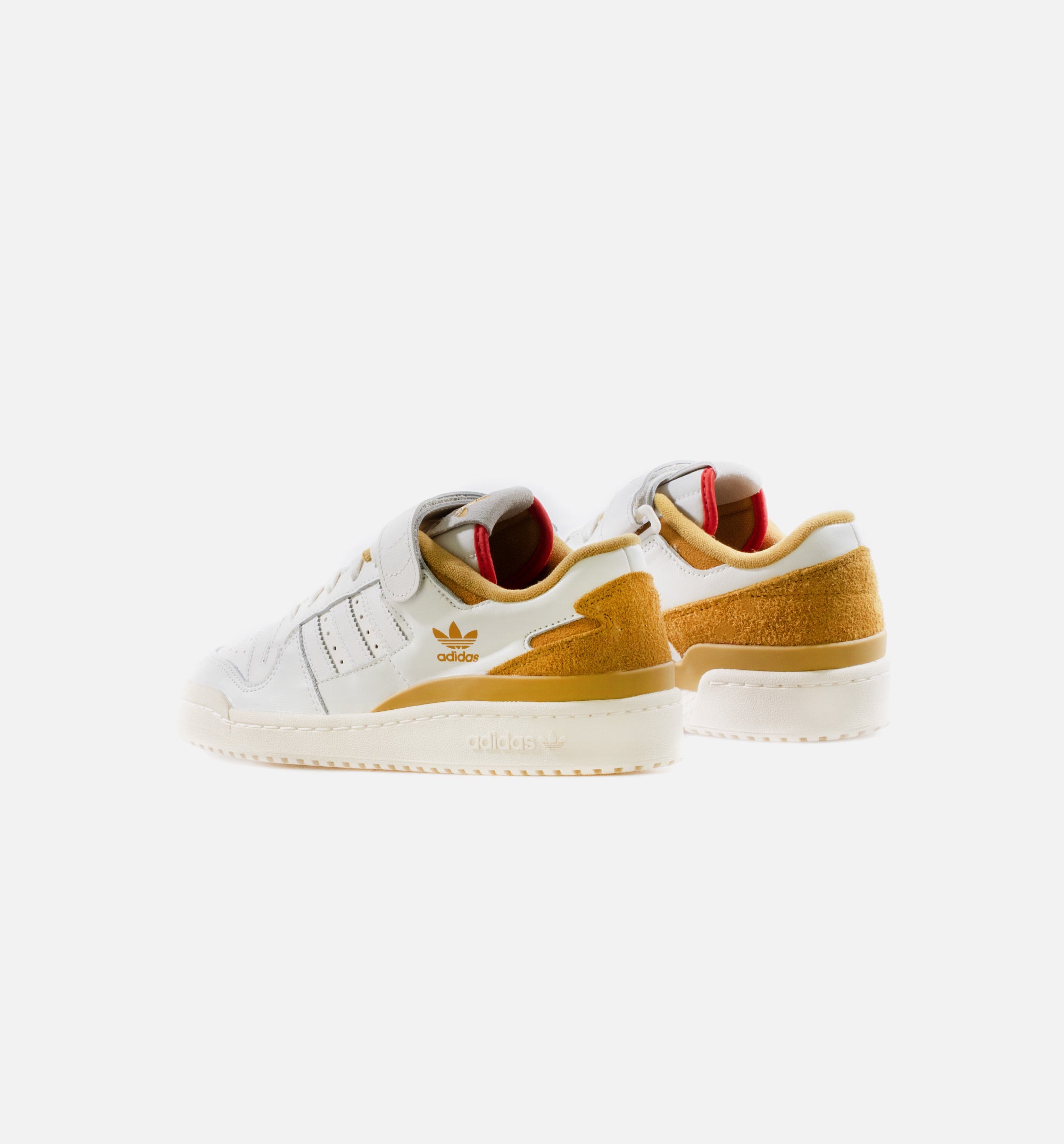 Forum 84 Low Mens Lifestyle Shoe - Cream White/Victory Gold /Red、mySite、dreamappss