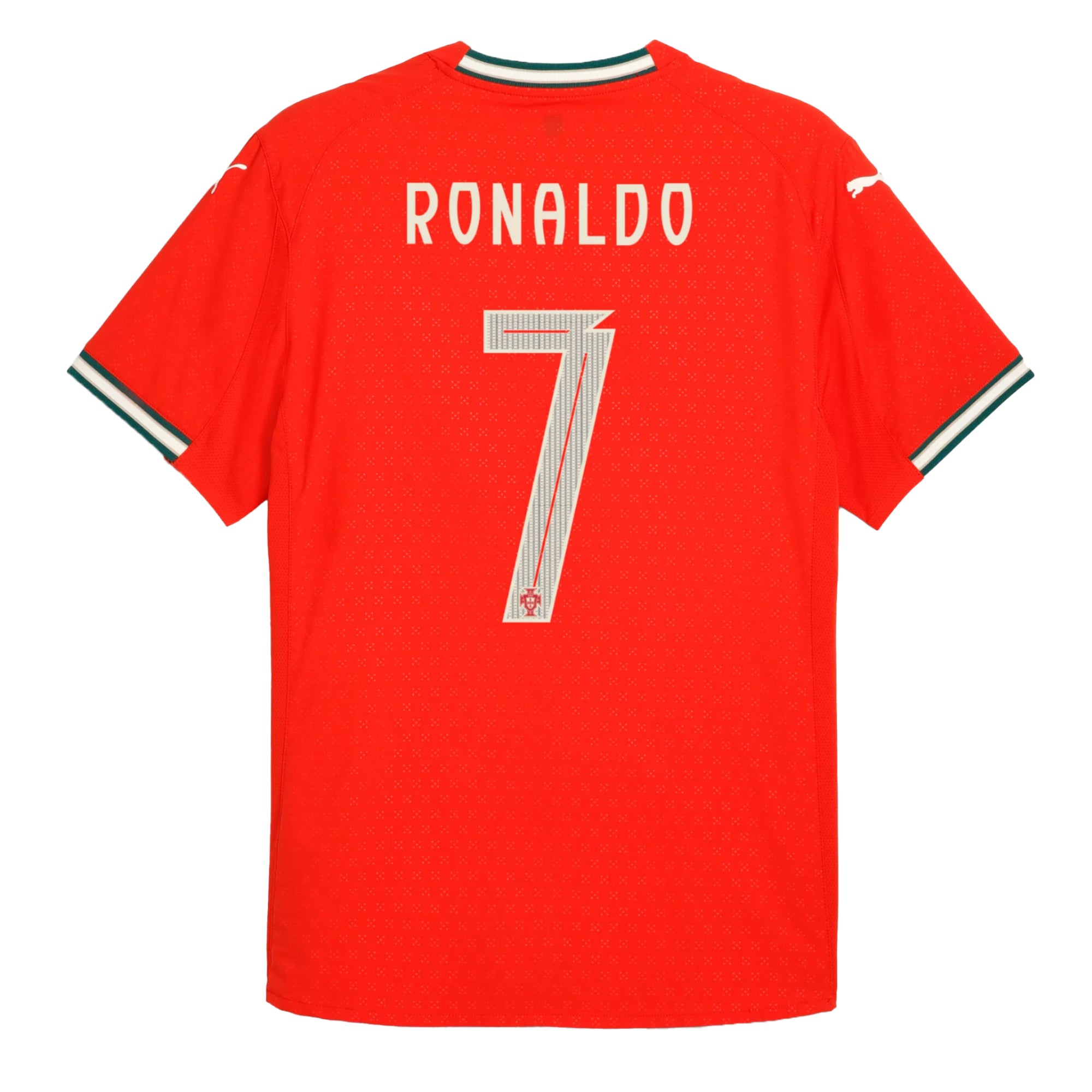 PUMA Men's Portugal 2025/26 Authentic Home Jersey w/ Ronaldo #7 Printing、mySite、bottomscart