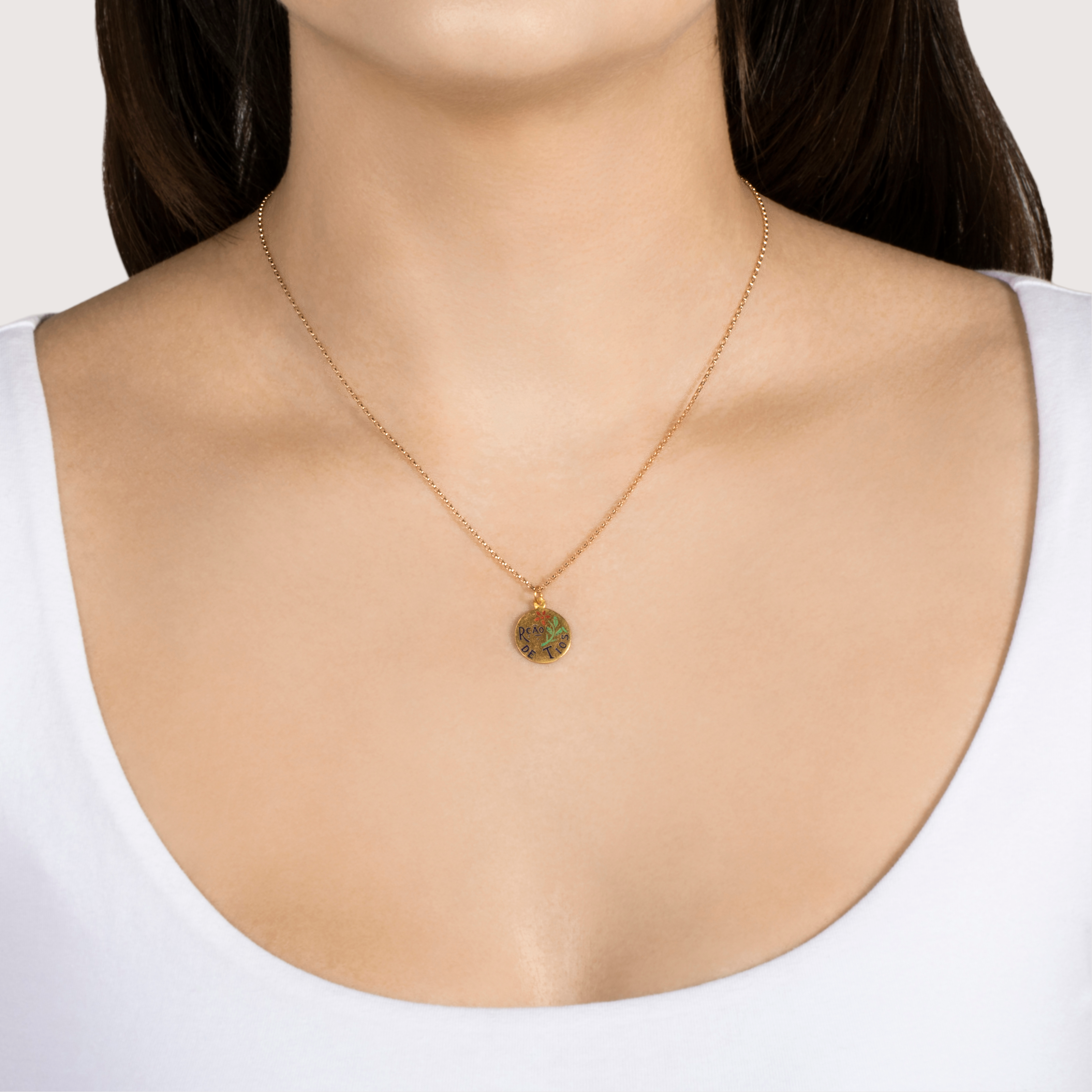 Vintage Portuguese 19k Yellow Gold Rcao. De Tios (Aunt & Uncle) Pendant / Charm、mySite、hinf8tx79