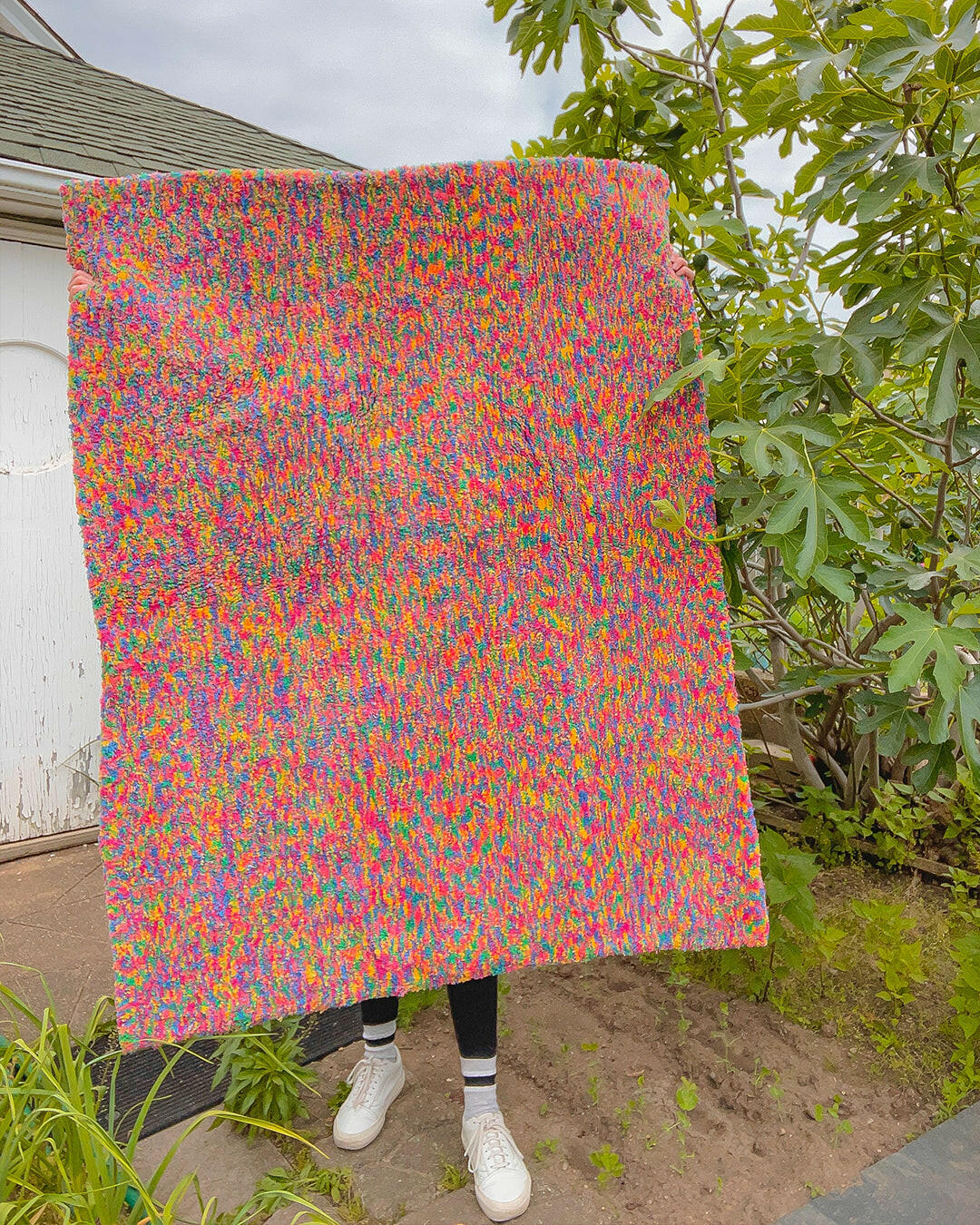 One of a Kind Rainbow Recycled Cotton Tufted Rug、mySite、gigharbornorthrealestate