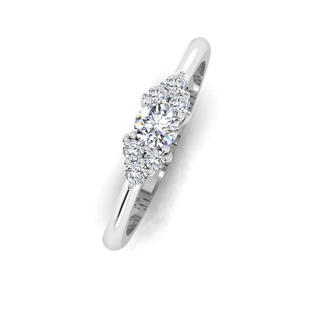 Round Cut Petite Moissanite Engagement Ring、mySite、hinf8tx79