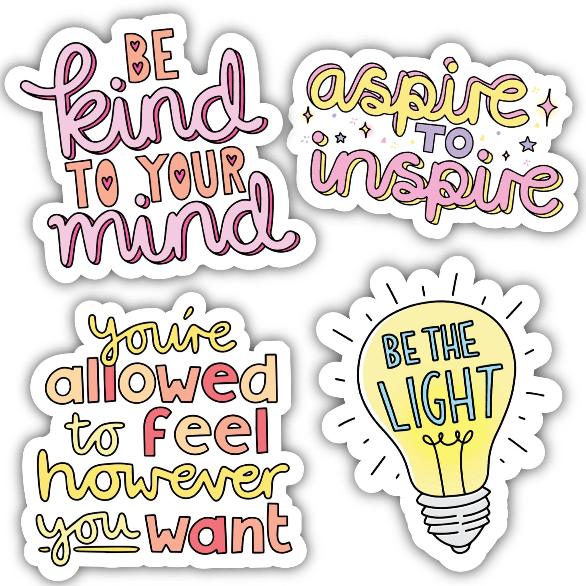  Positivity Sticker 4 Pack、mySite、elrpsem3k