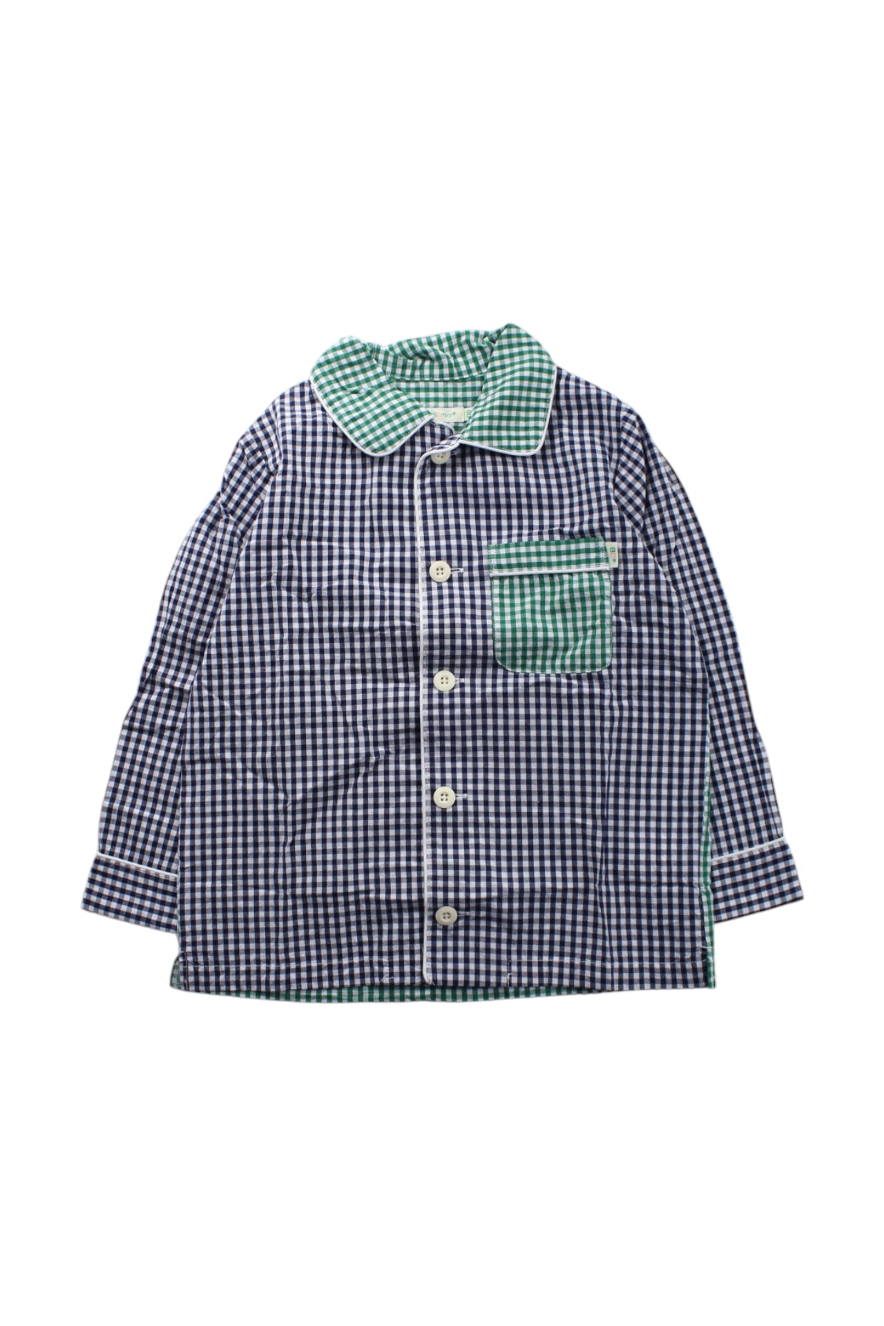 BEAMS Checkered Button-Up Shirt 4T、mySite、g9winljtr