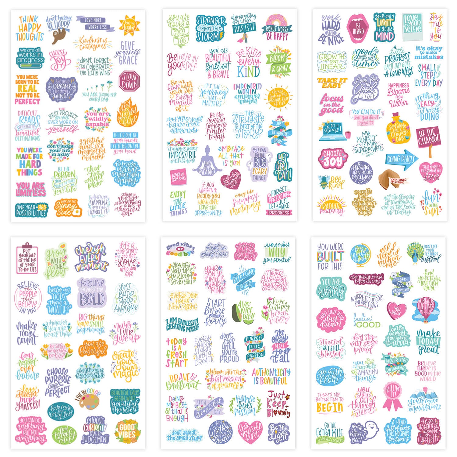  Inspirational Quote Planner Stickers Pack、mySite、ghnorth