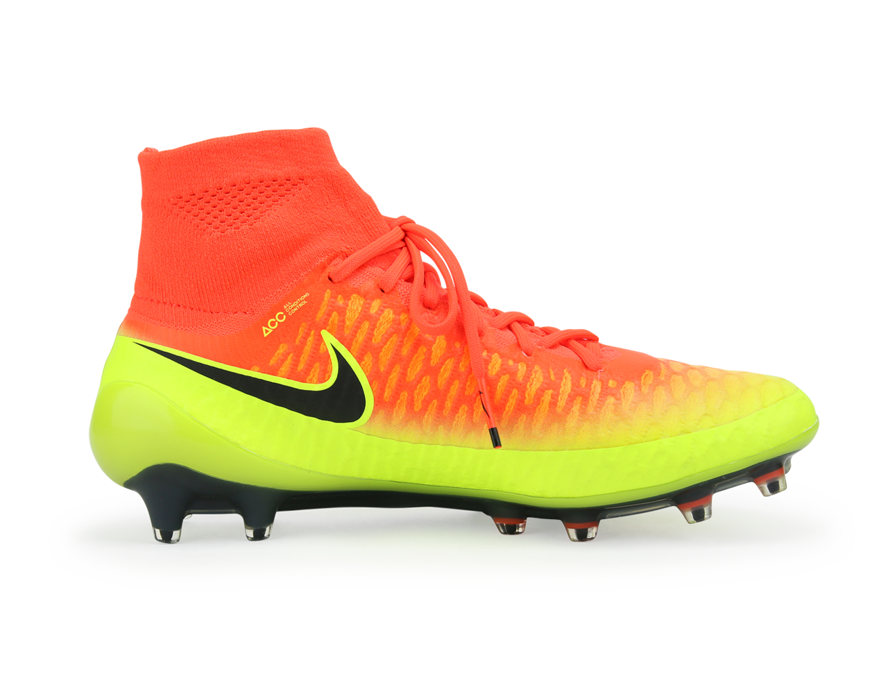 Nike Men's Magista Obra FG Total Crimson/Black Volt/Bright Citrus、mySite、noshort