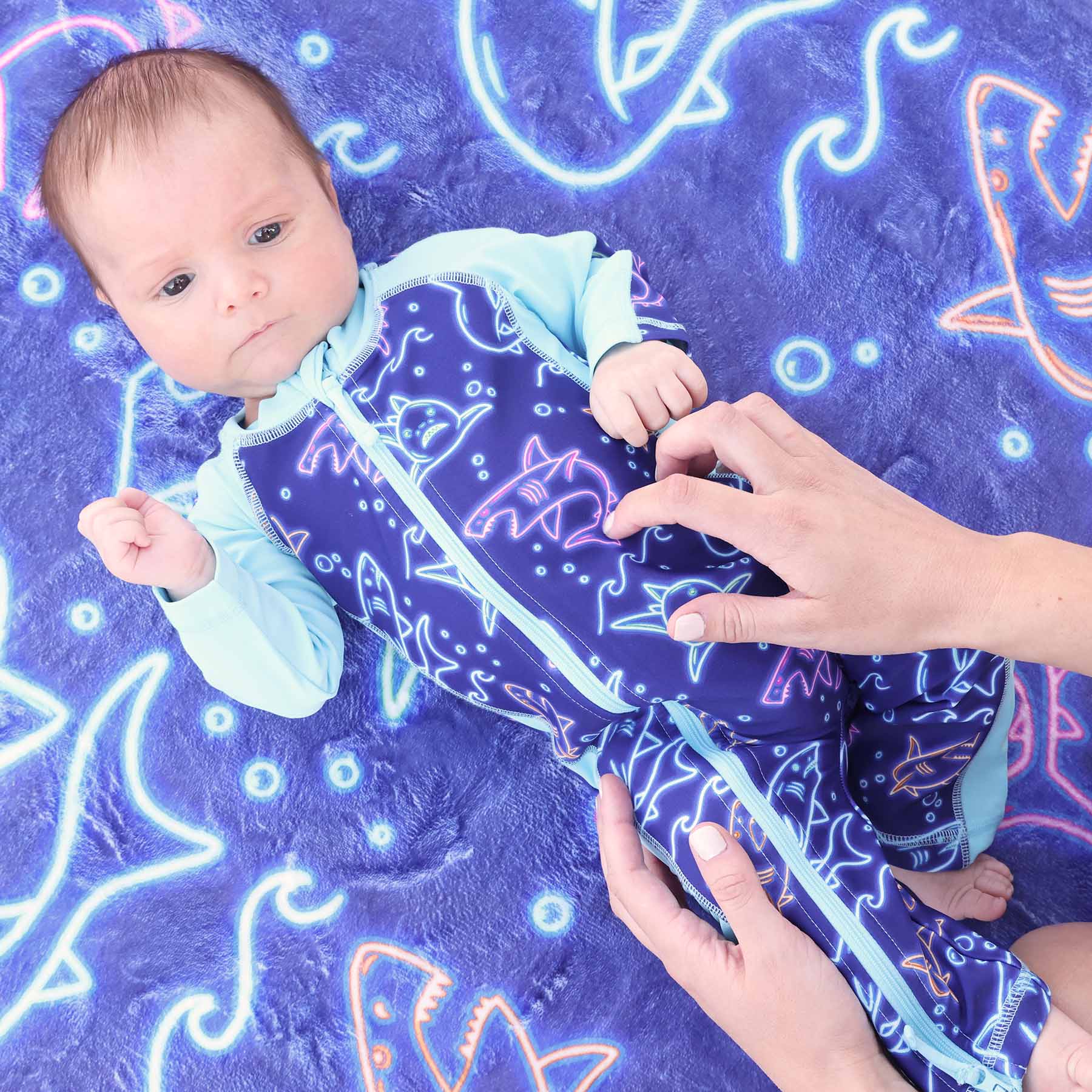  Long Sleeve Rash Guard Swim Romper Full Length | Glow Fins、mySite、layawaytickets