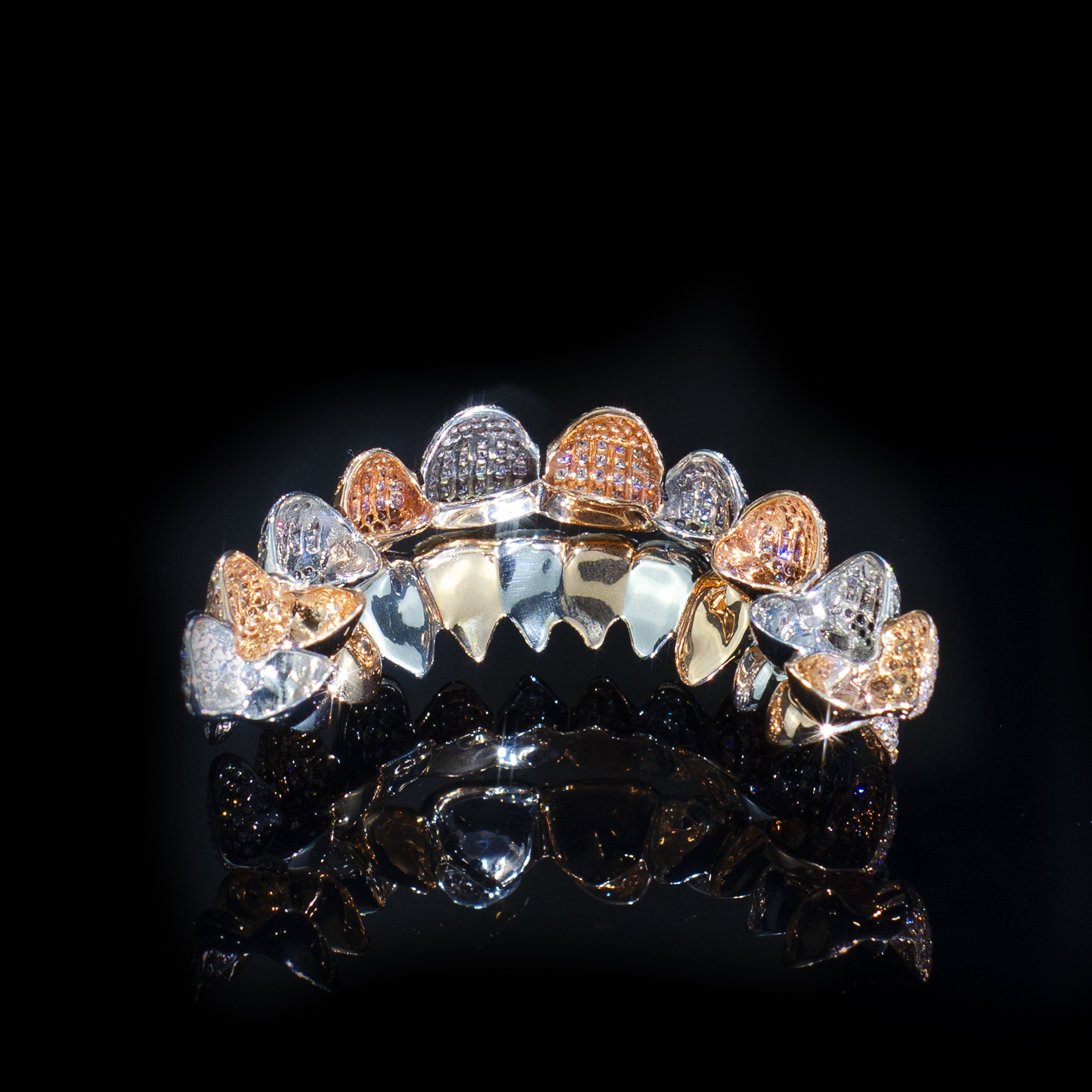 10 on 10 VVS Moissanite Diamond Grillz、mySite、hinf8tx79