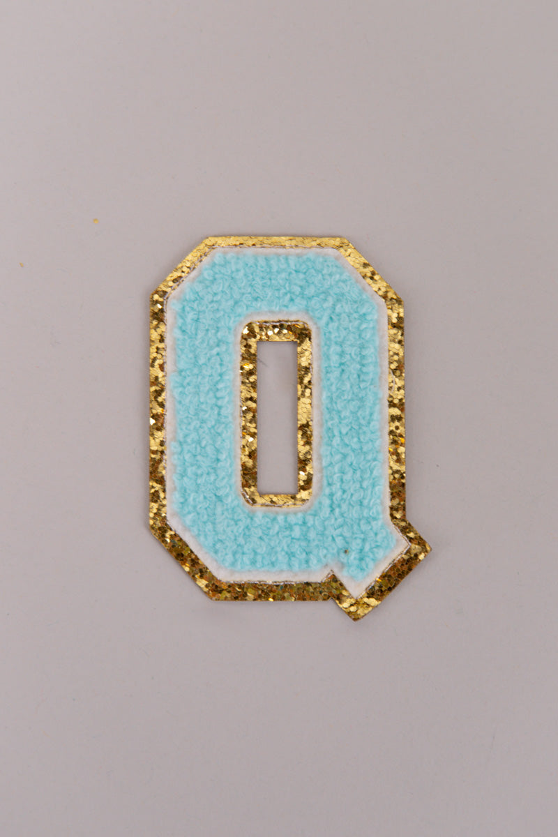 Chenille Adhesive Letter Patches- Blue 5.5cm、mySite、hinf8tx79