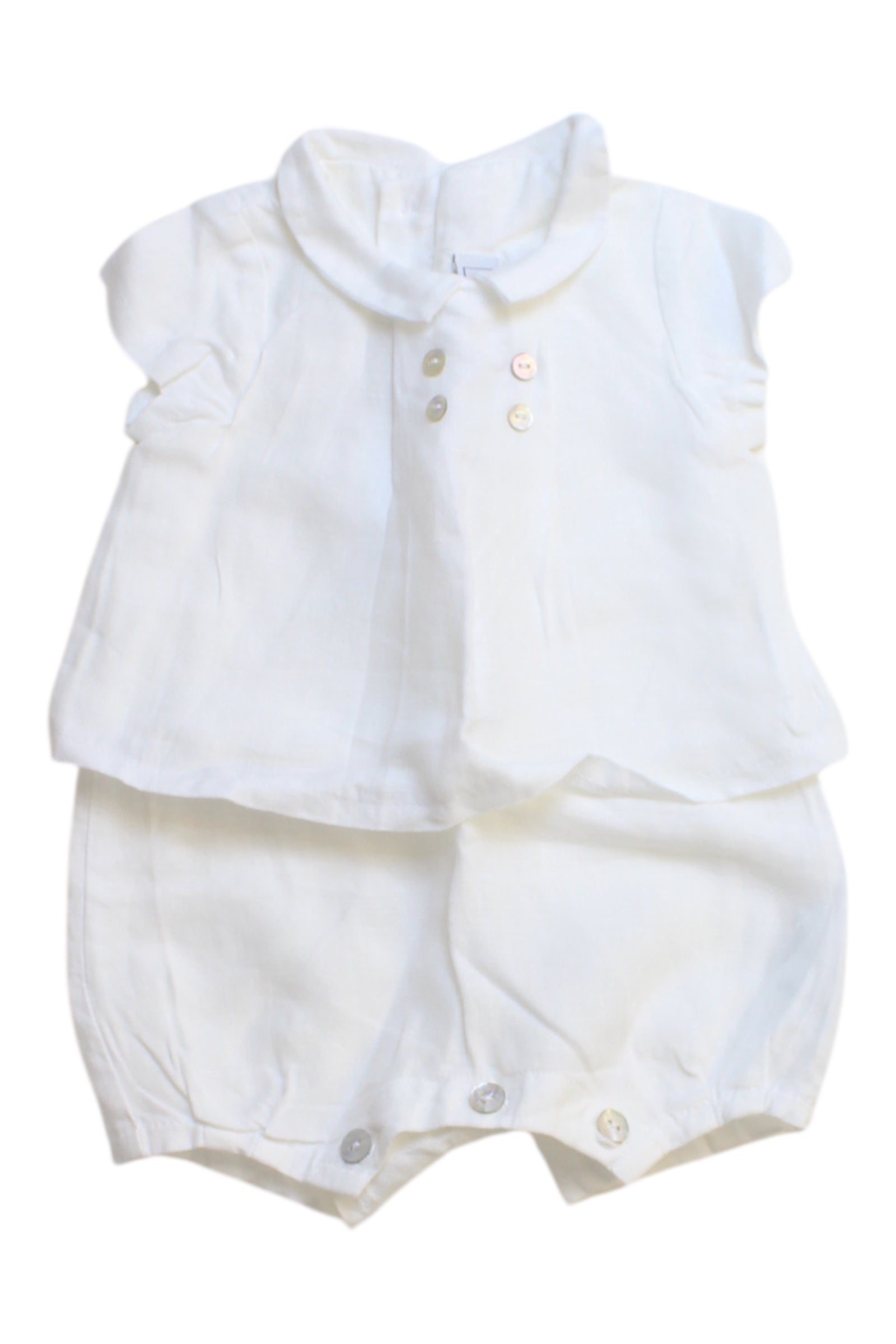 Tartine Et Chocolat Linen Overall Set 0-3M、mySite、g9winljtr