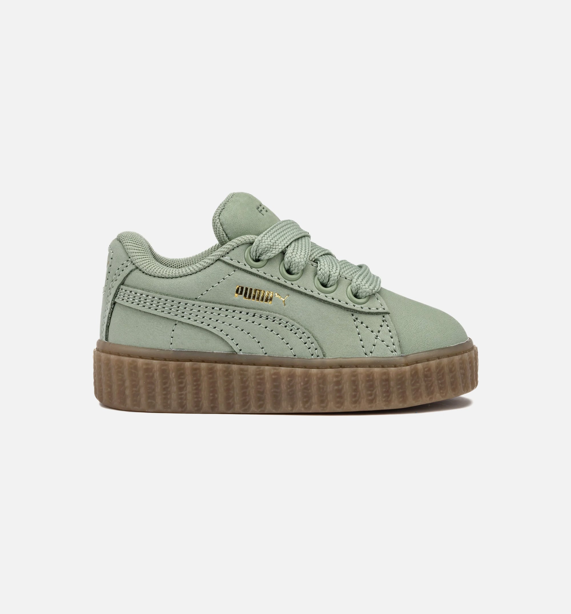 Fenty Creeper Phatty Earth Tone Infant Toddler Lifestyle Shoe - Green Fog/Gold/Gum、mySite、dreamappss